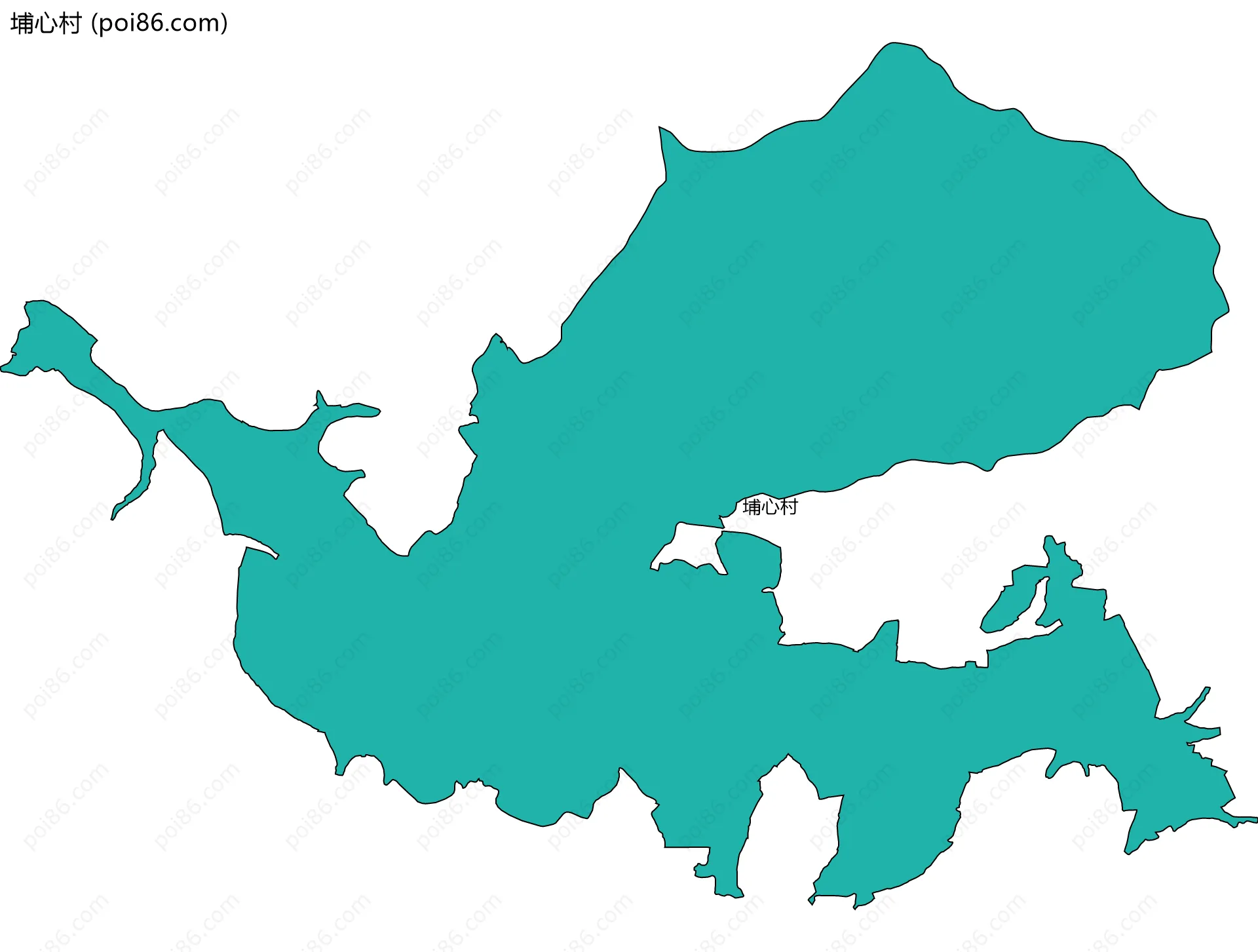 埔心村边界地图