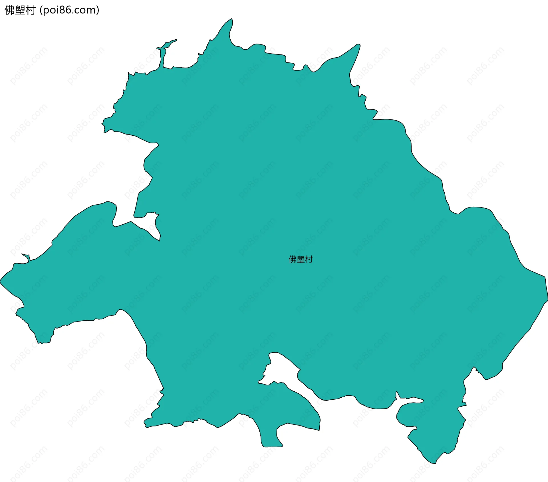 佛塱村边界地图