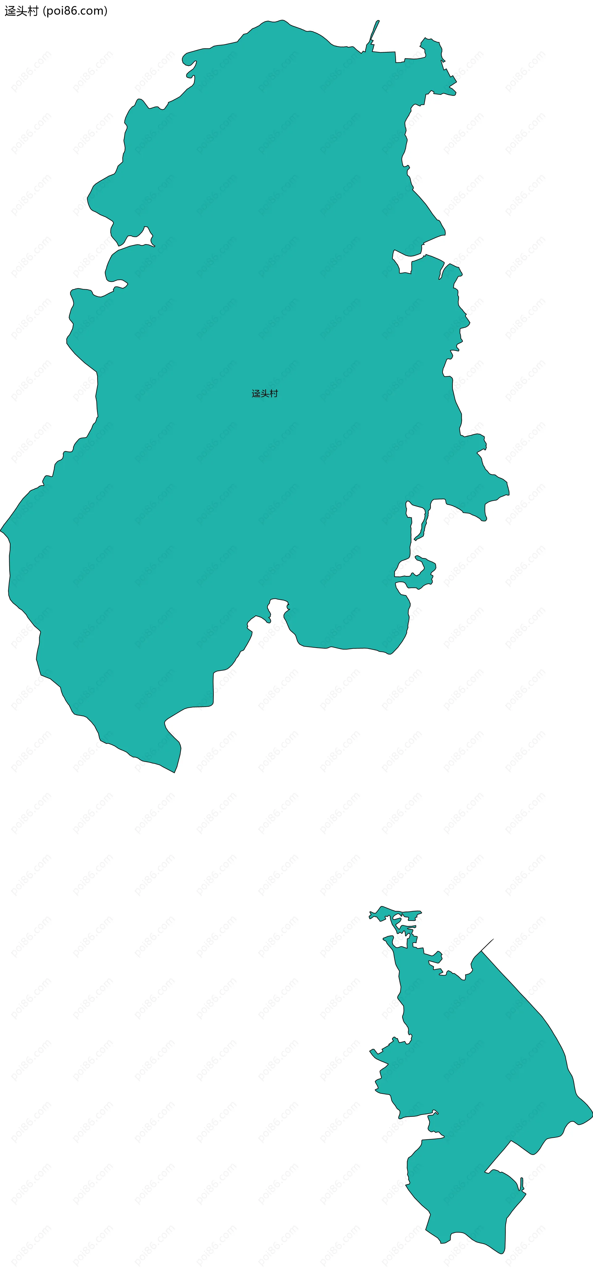 迳头村边界地图