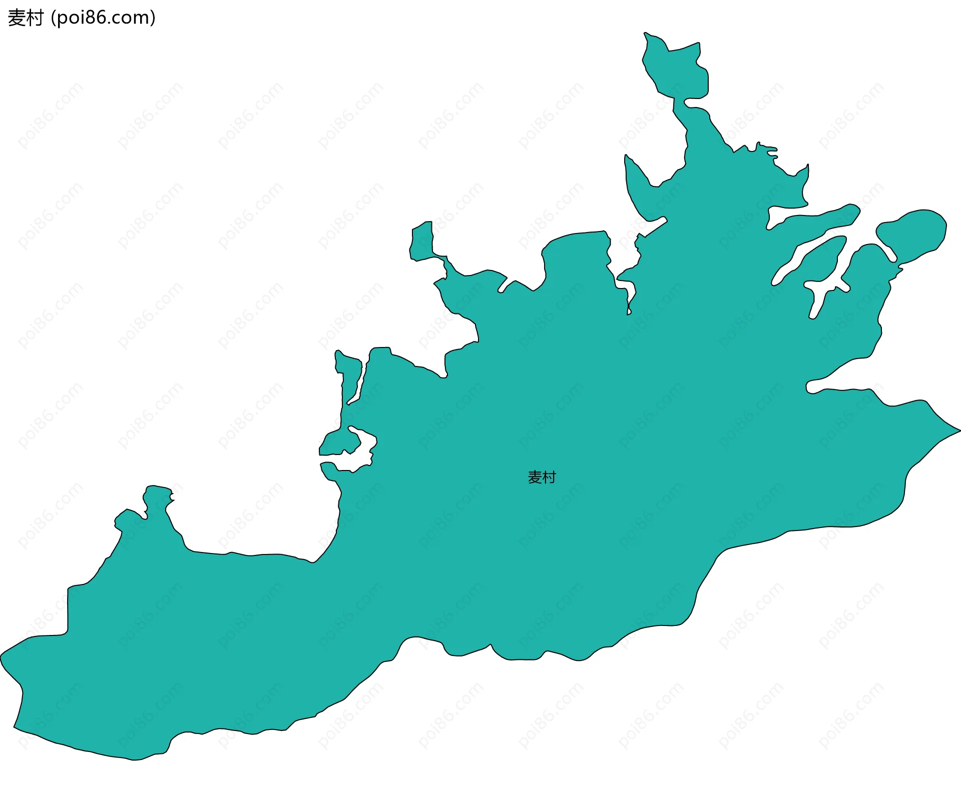 麦村边界地图