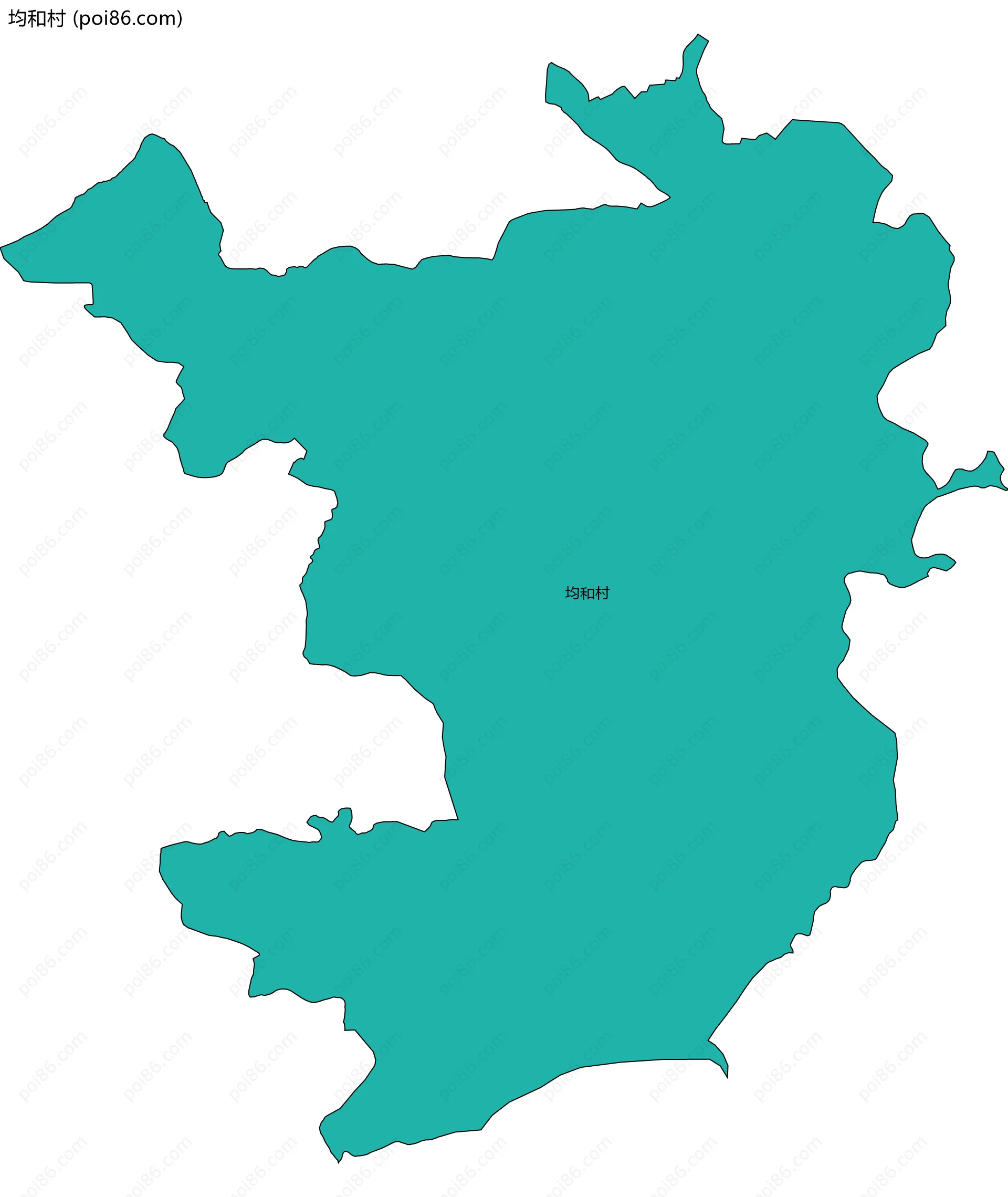 均和村边界地图