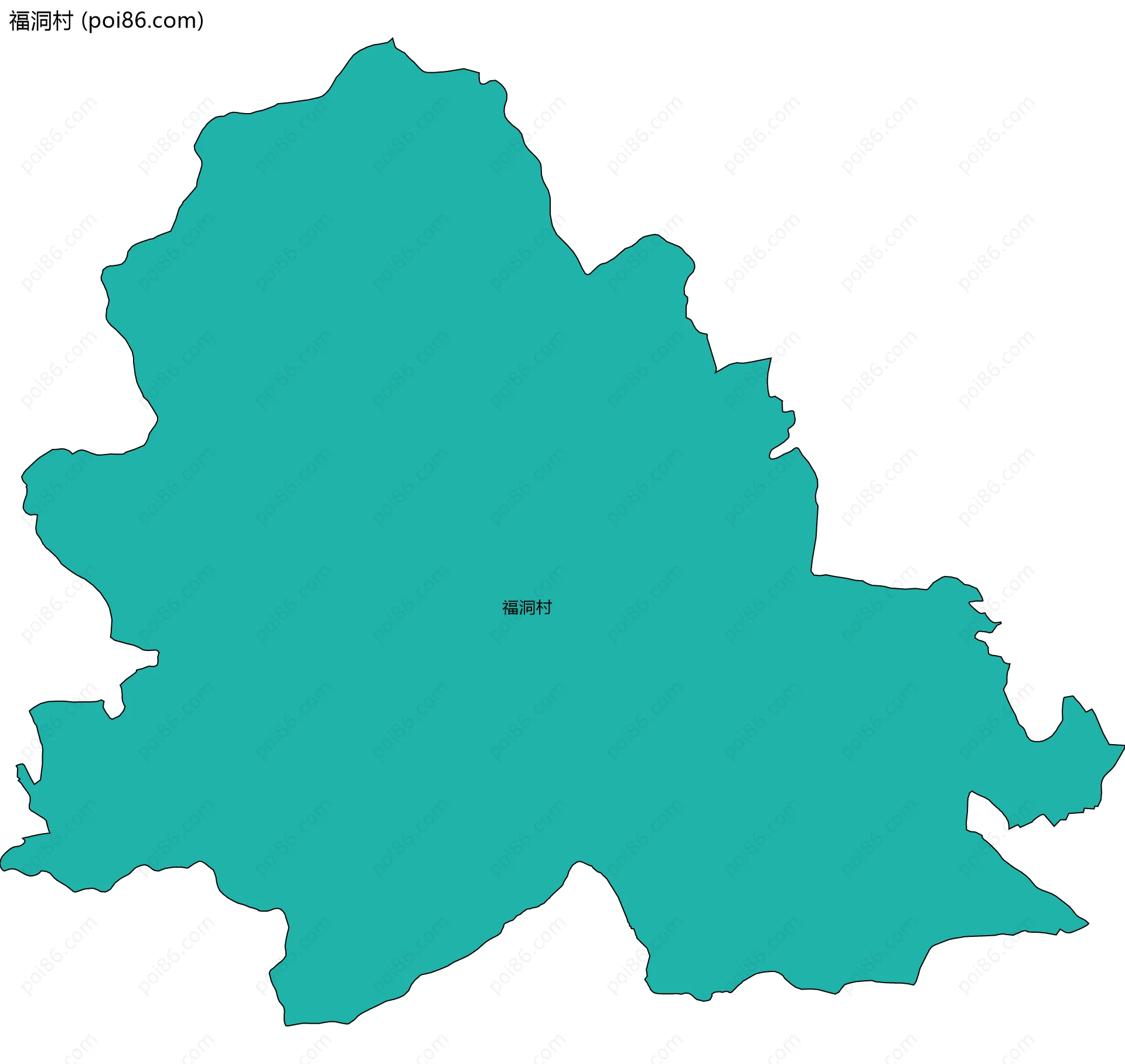福洞村边界地图