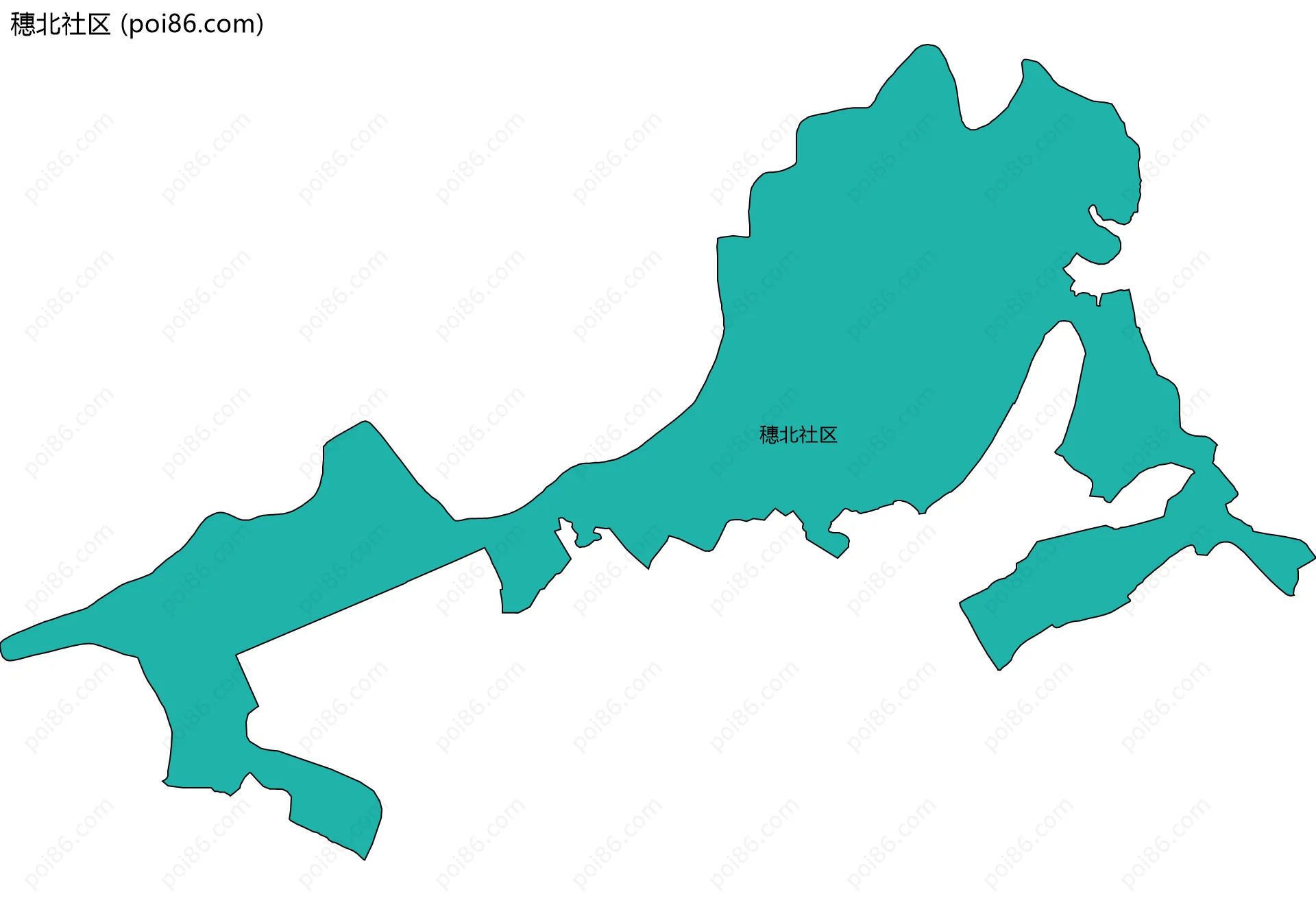 穗北社区边界地图