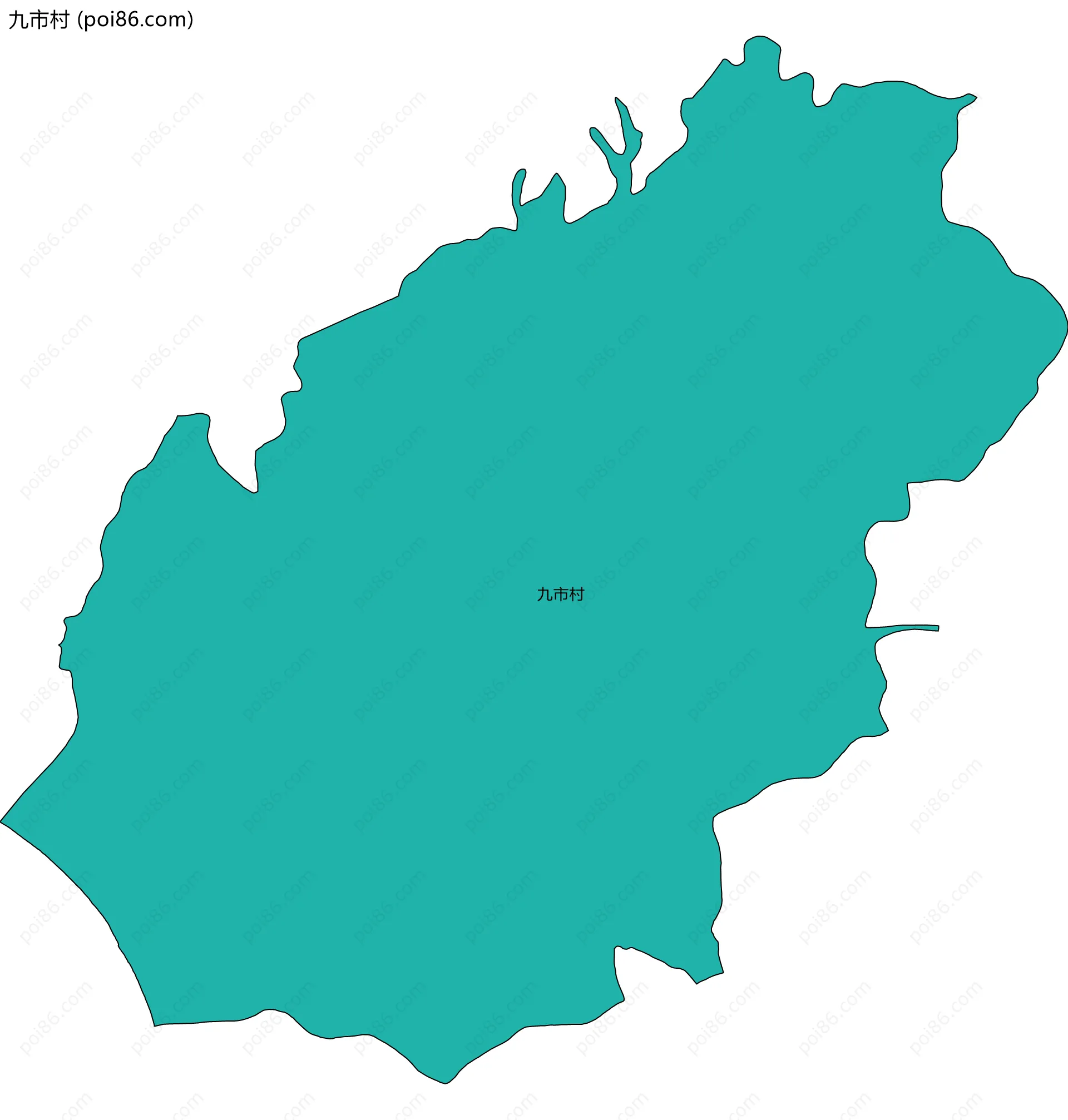 九市村边界地图