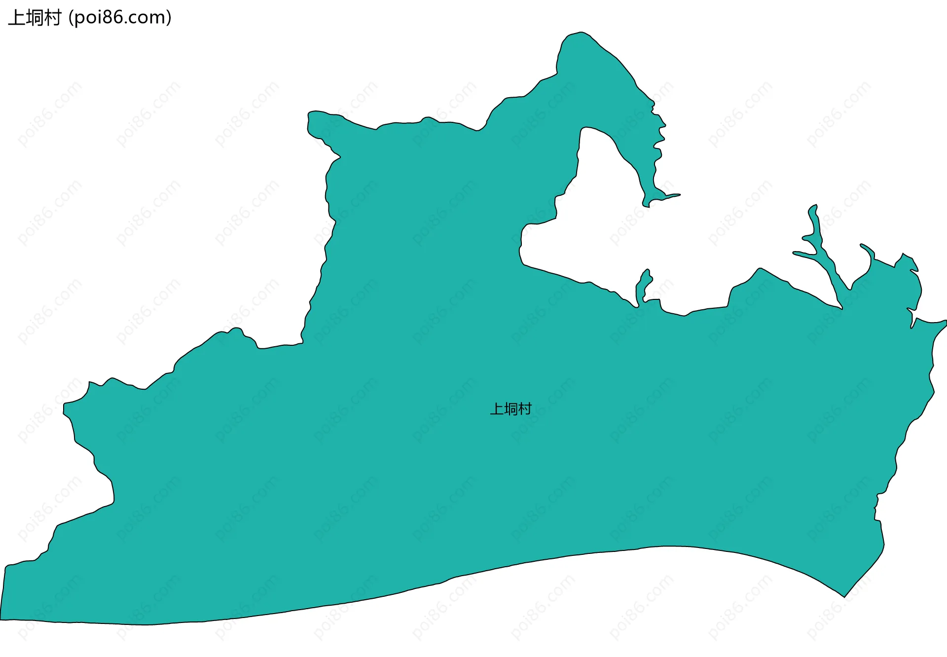 上垌村边界地图