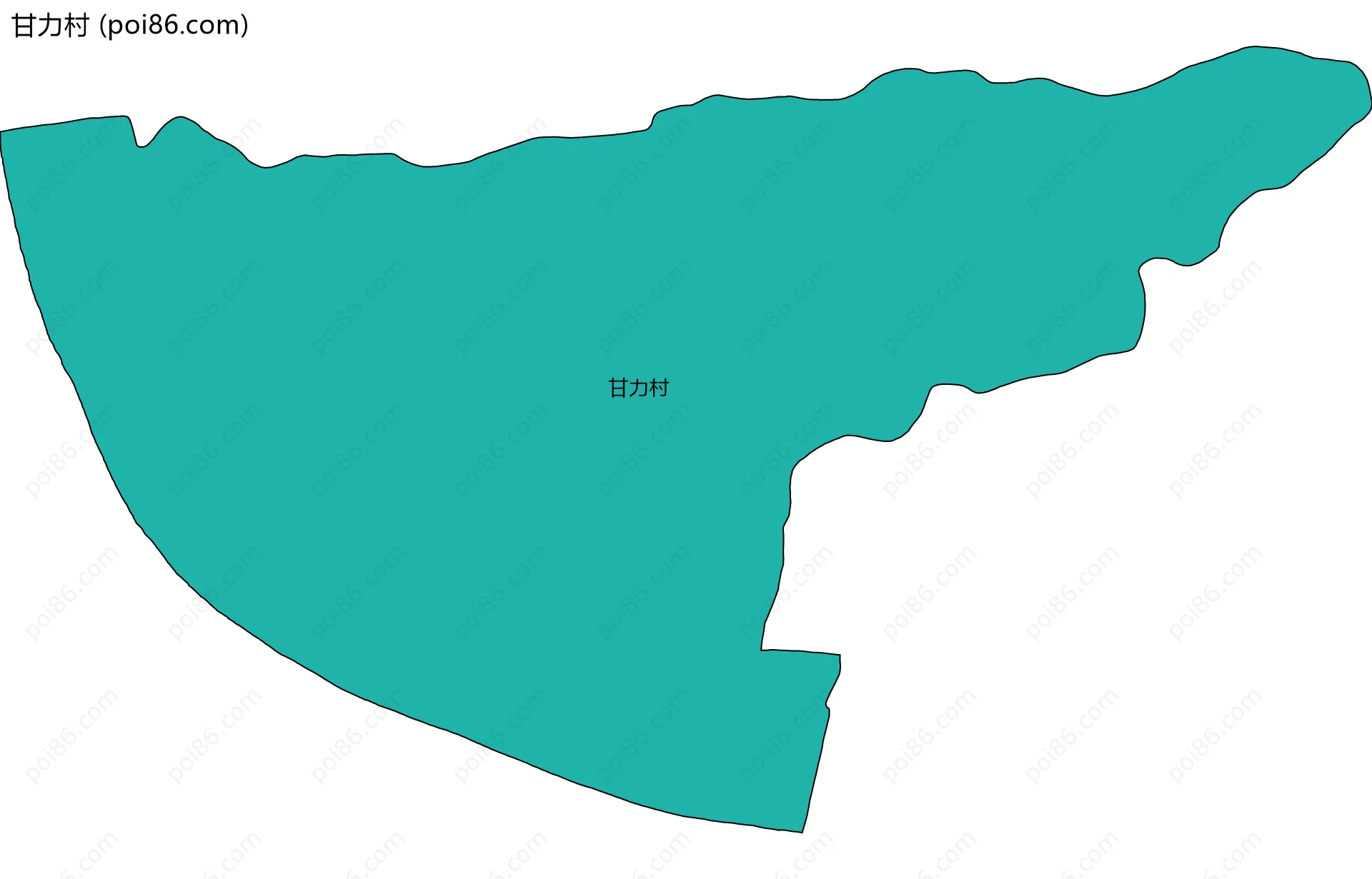 甘力村边界地图