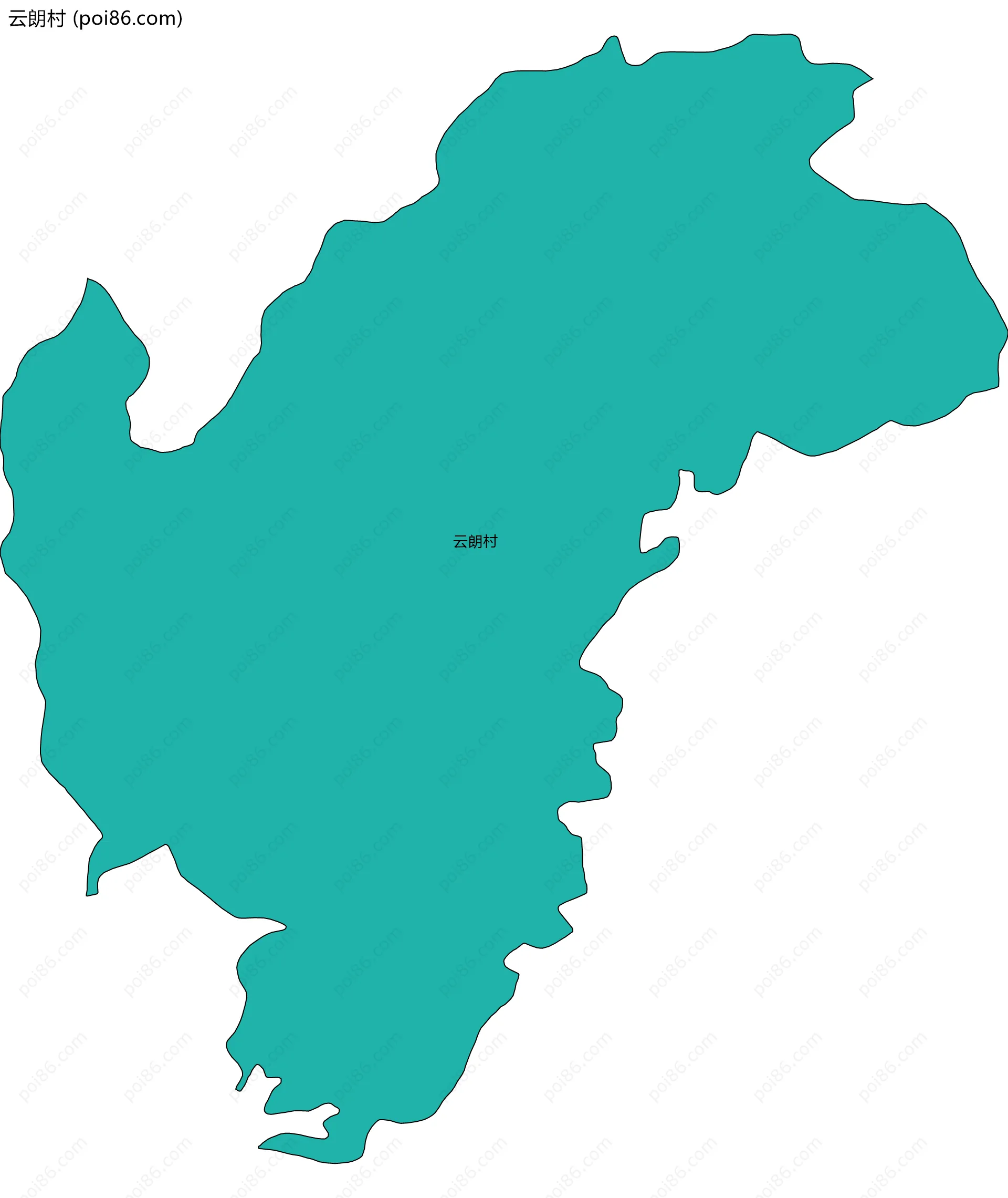 云朗村边界地图