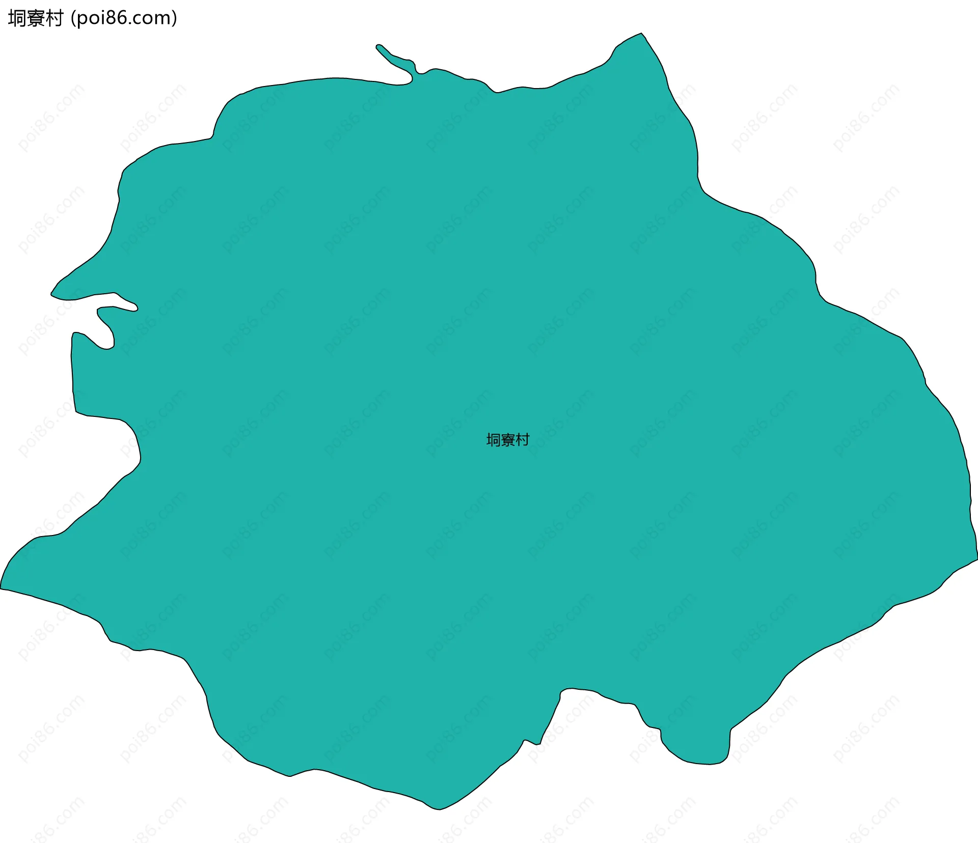 垌寮村边界地图