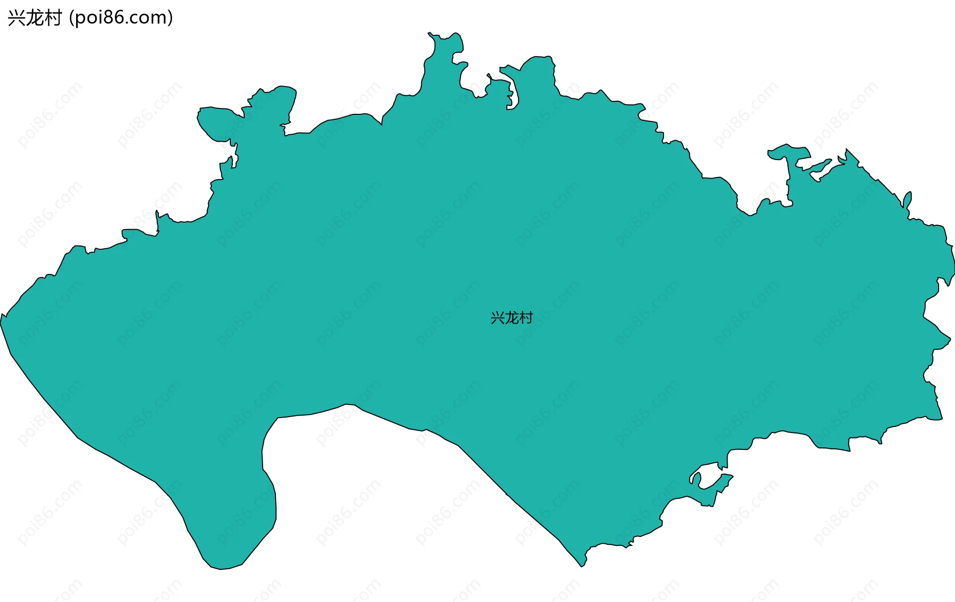 兴龙村边界地图