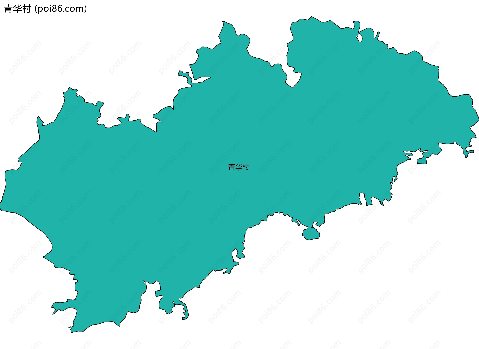 青华村边界地图