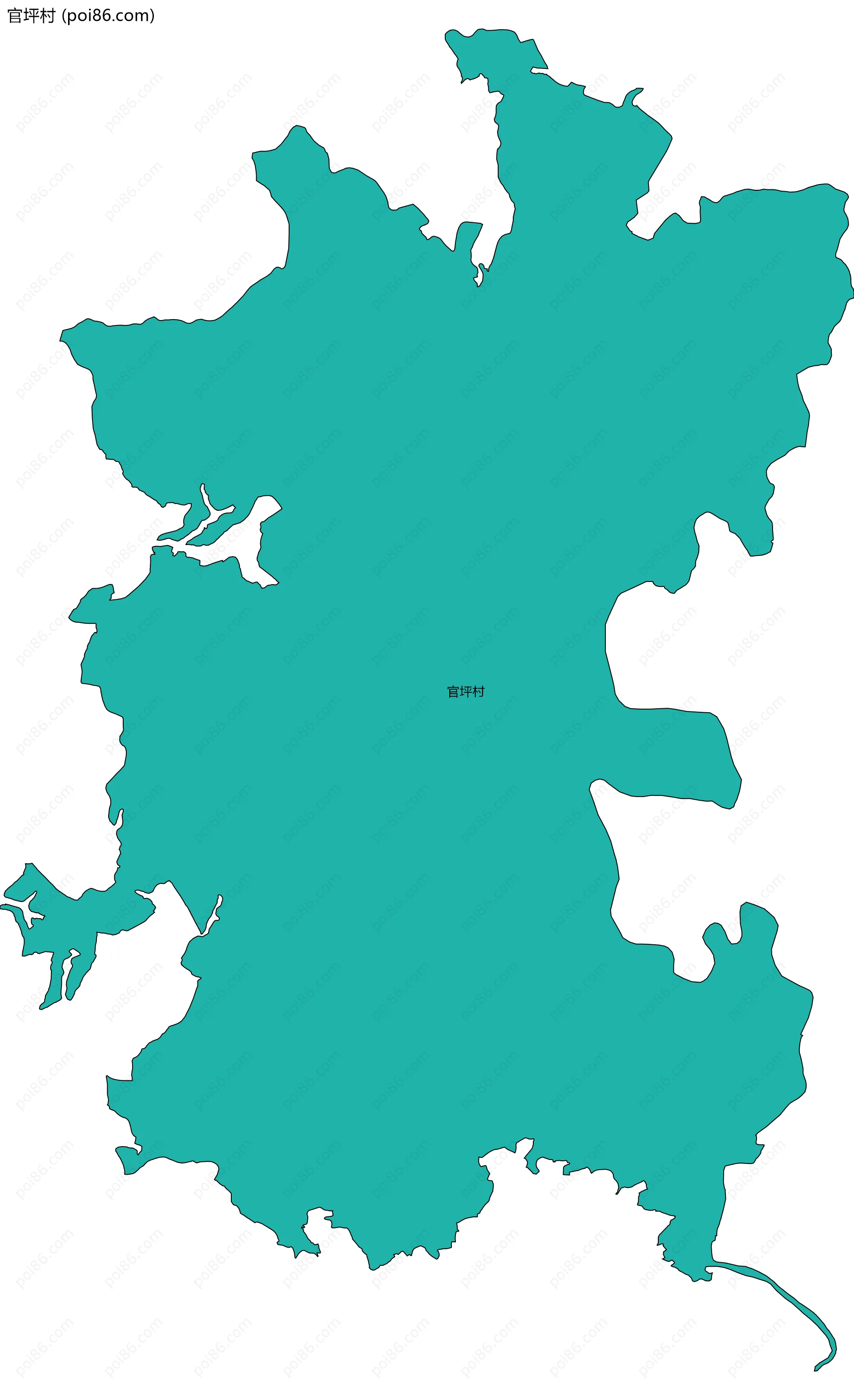 官坪村边界地图