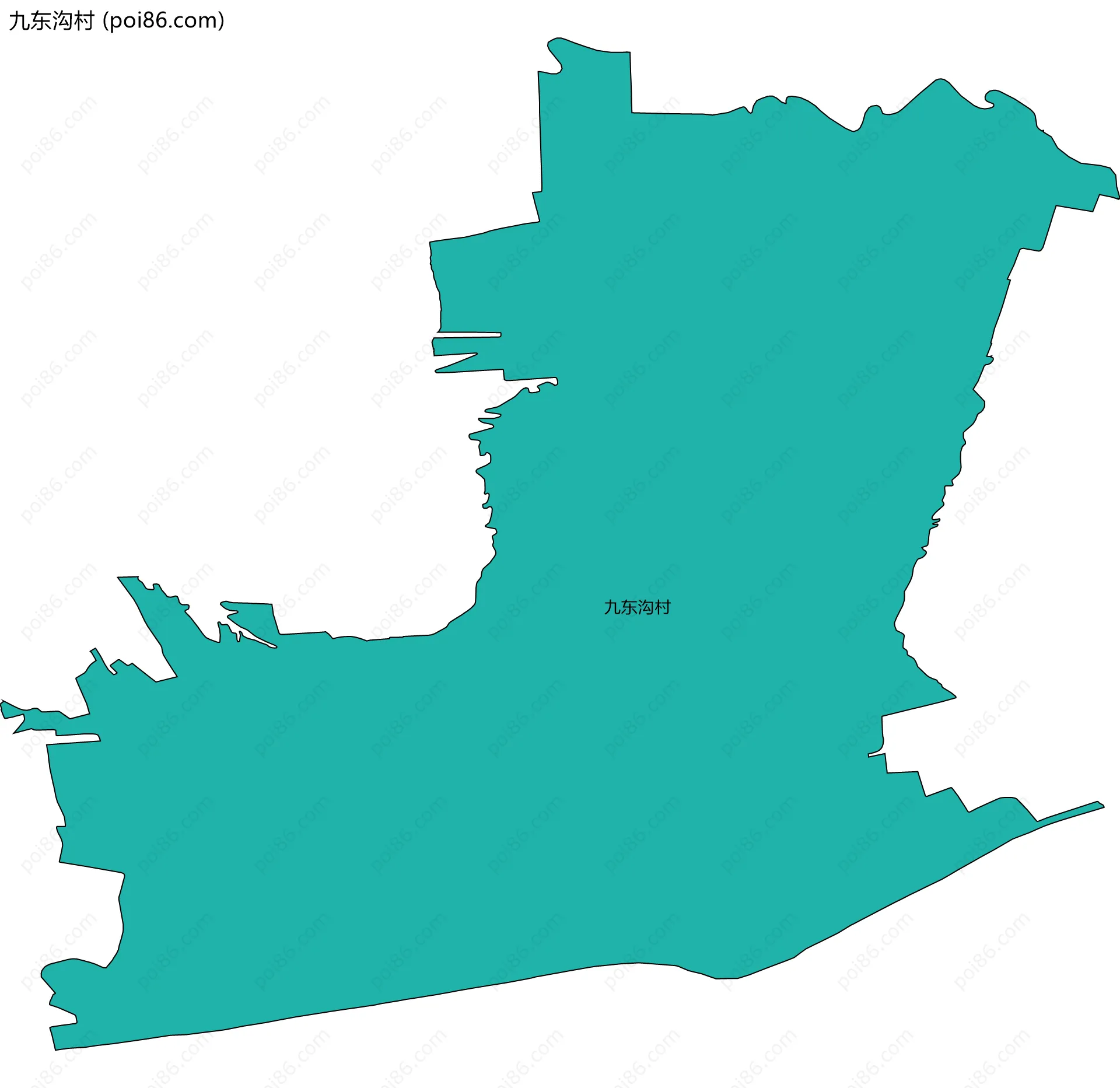 九东沟村边界地图
