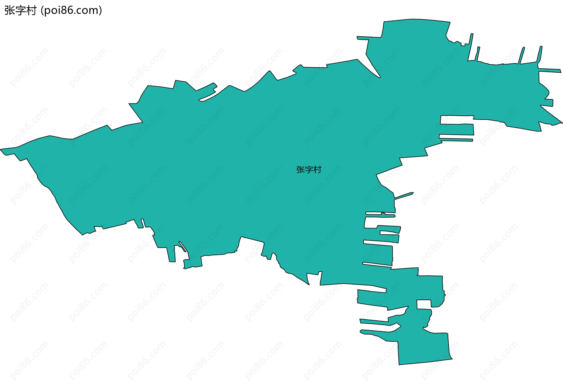 张字村边界地图