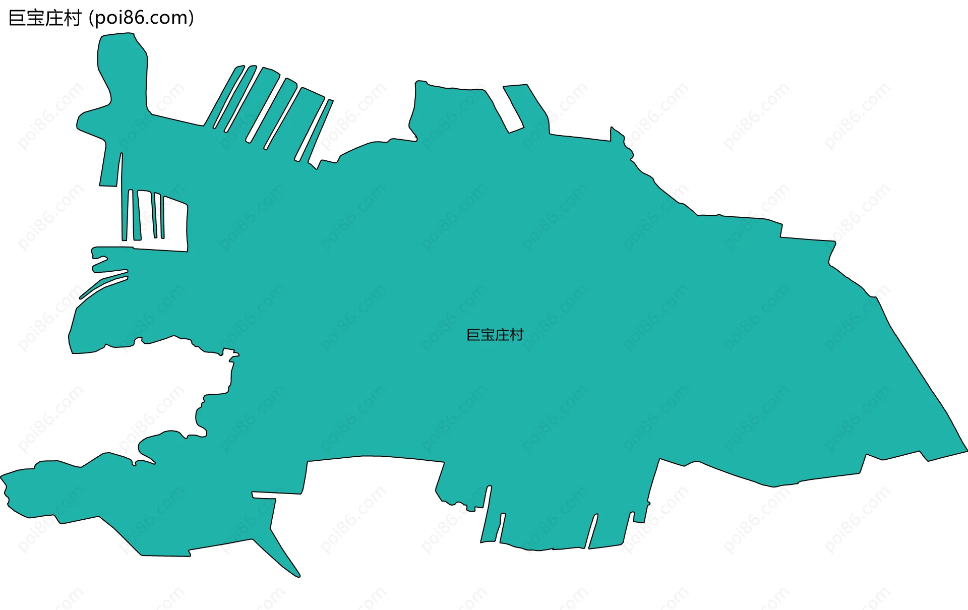 巨宝庄村边界地图