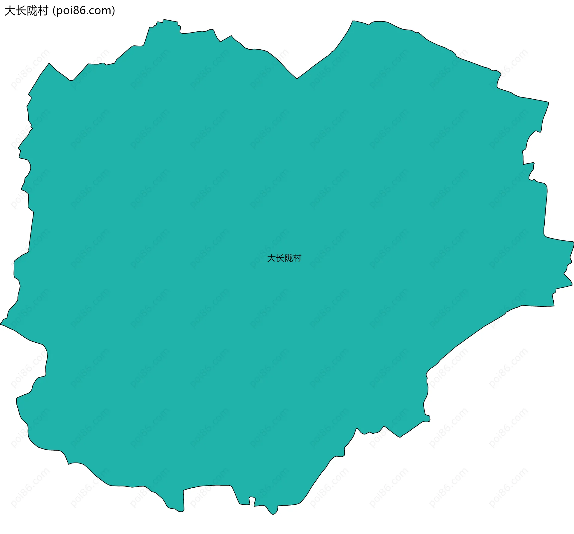 大长陇村边界地图