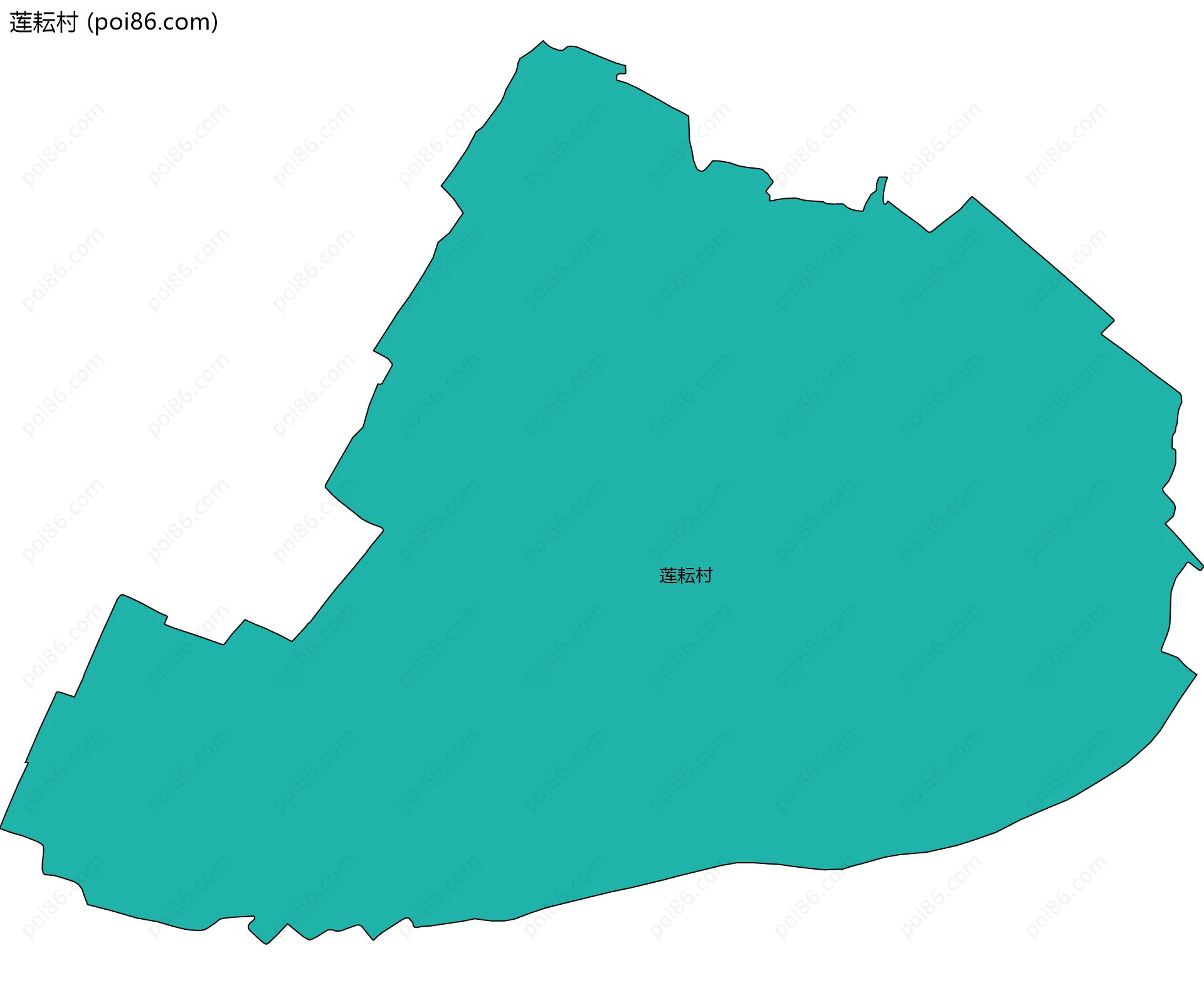 莲耘村边界地图