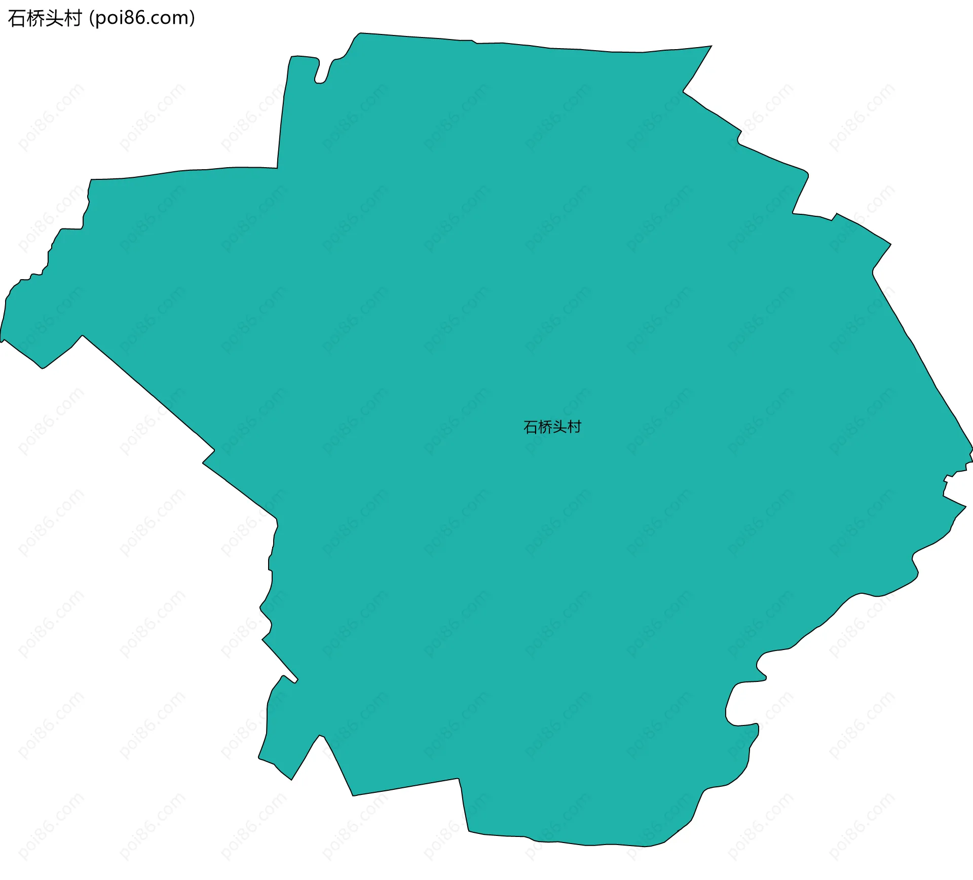 石桥头村边界地图