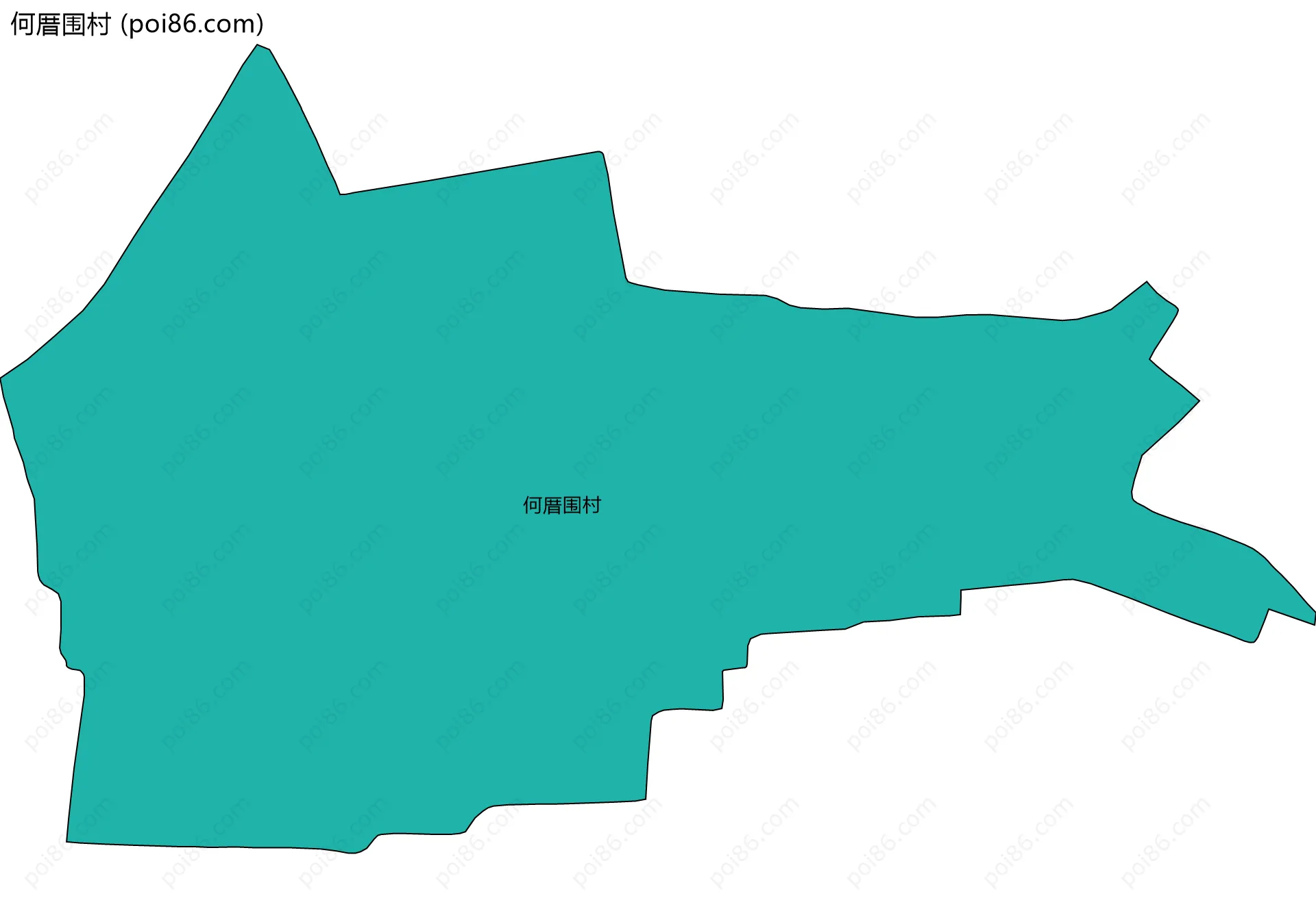 何厝围村边界地图
