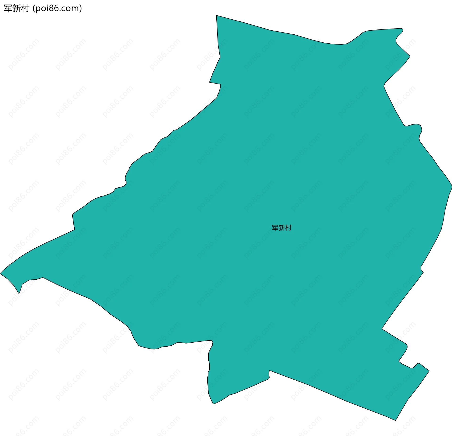 军新村边界地图