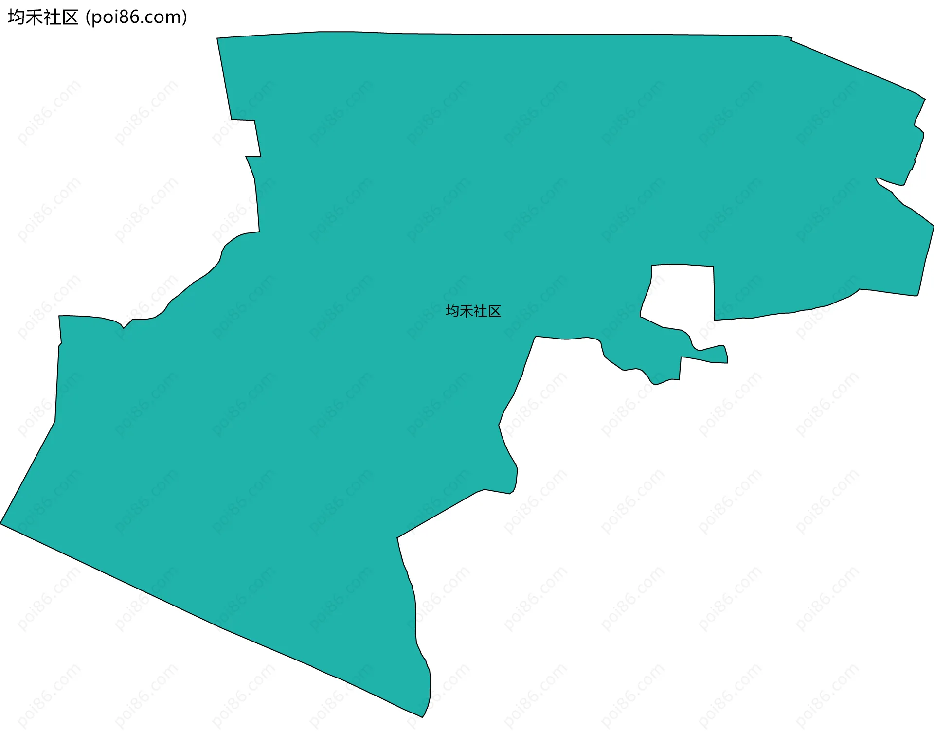均禾社区边界地图