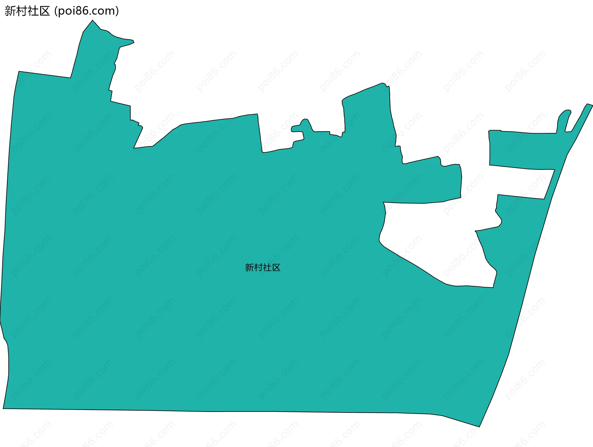 新村社区边界地图
