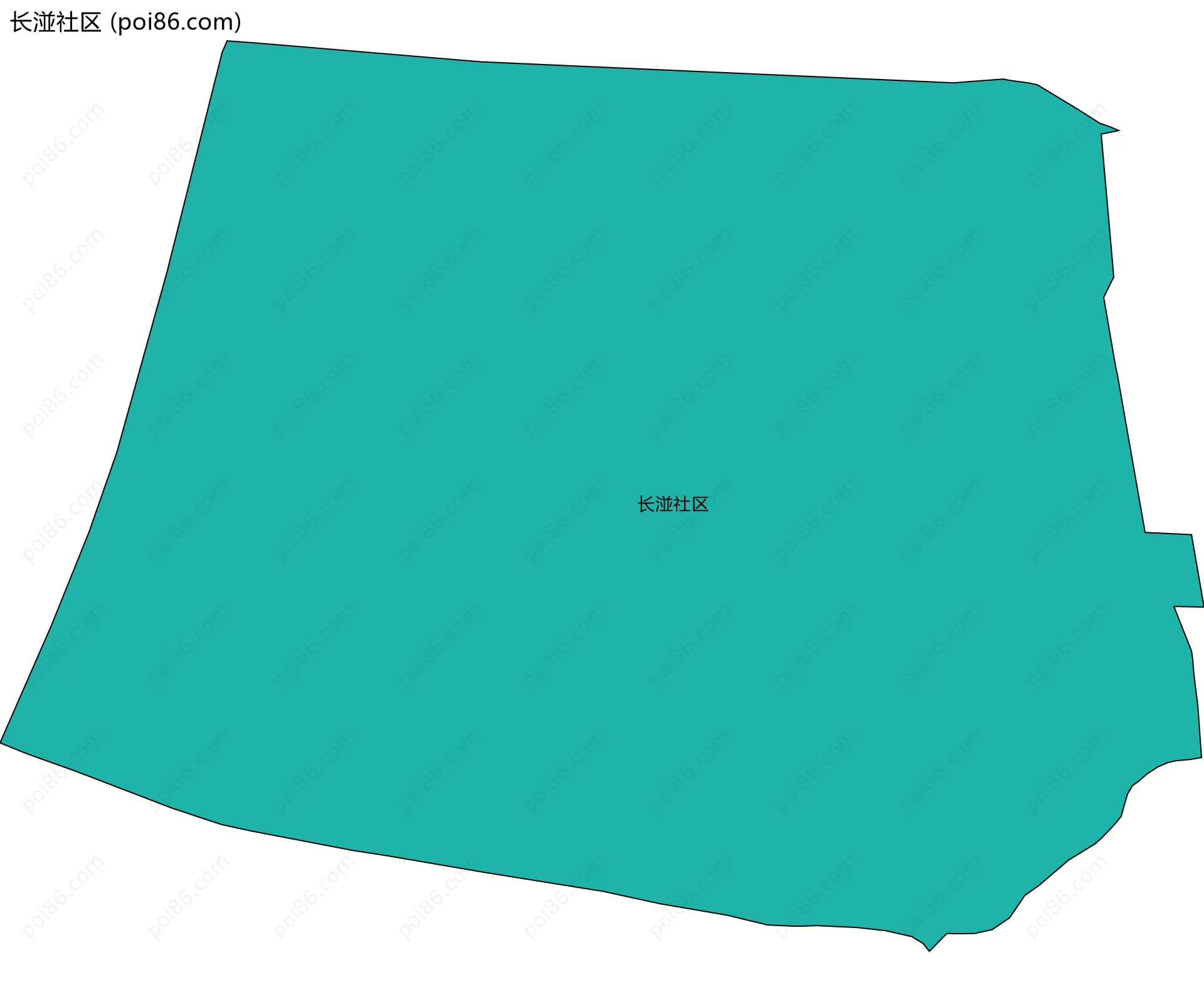 长湴社区边界地图