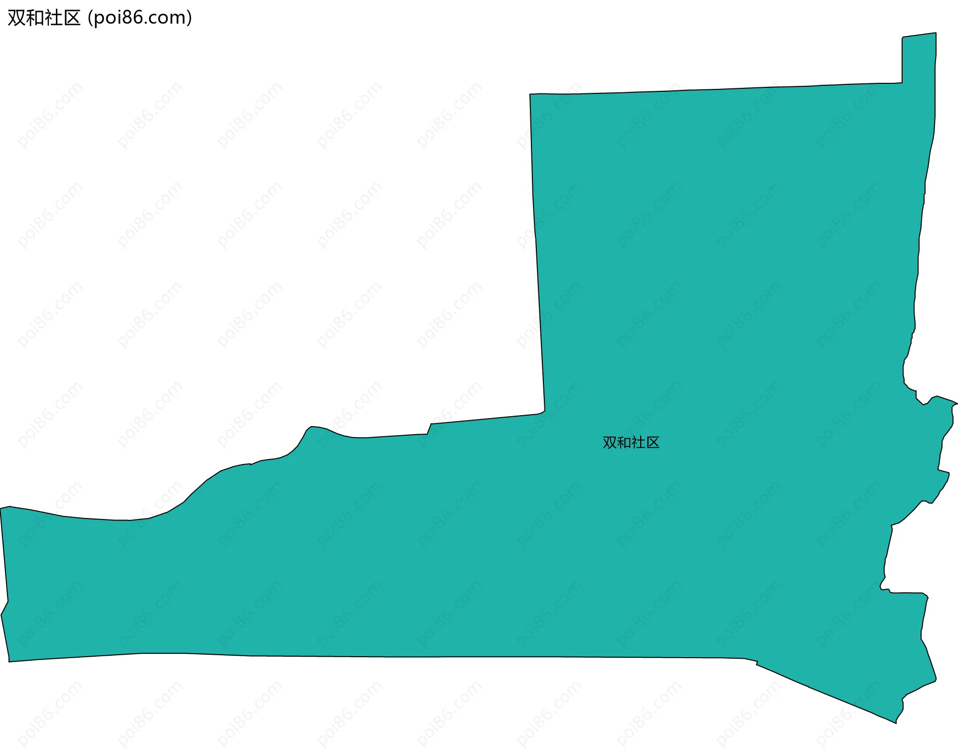 双和社区边界地图