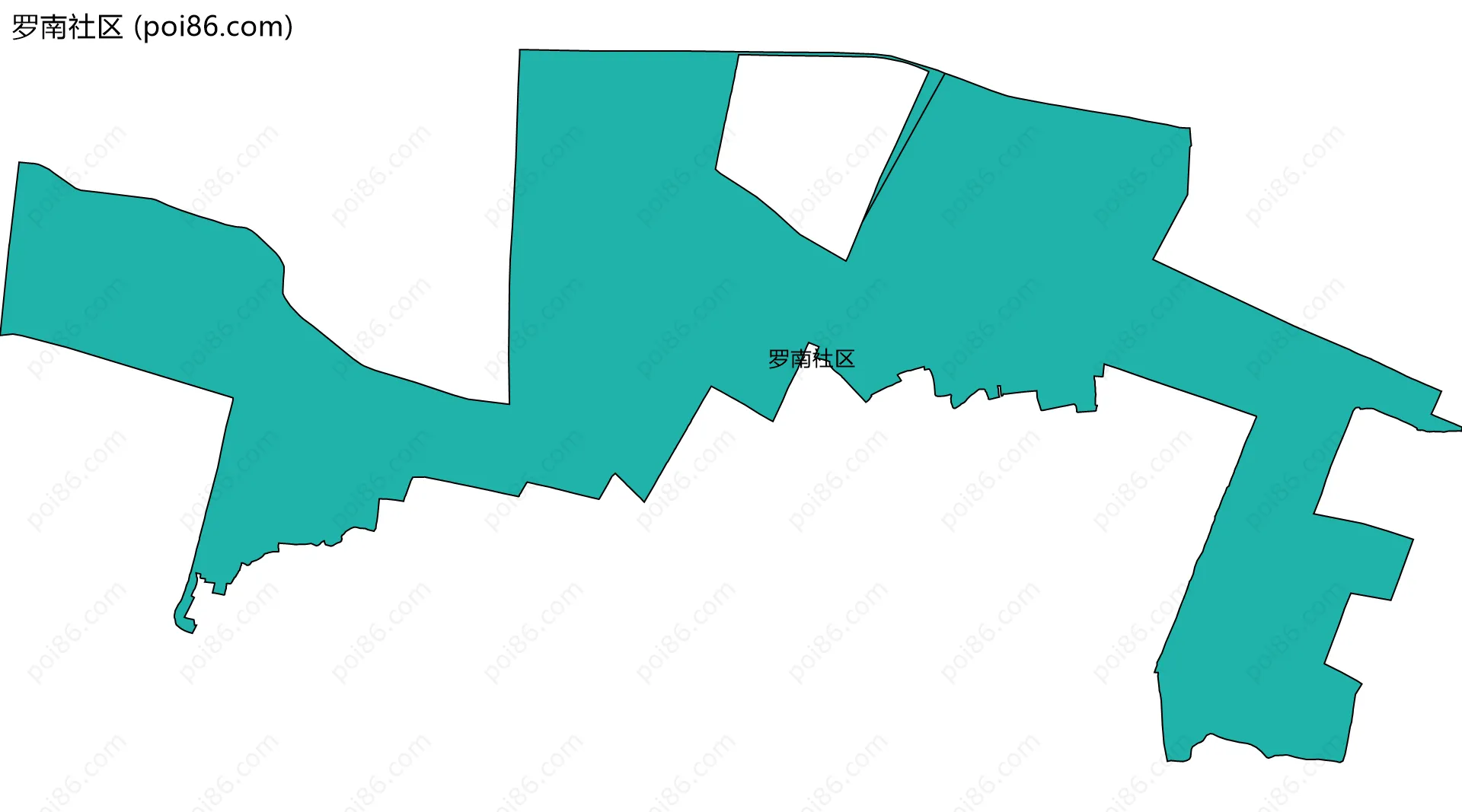 罗南社区边界地图