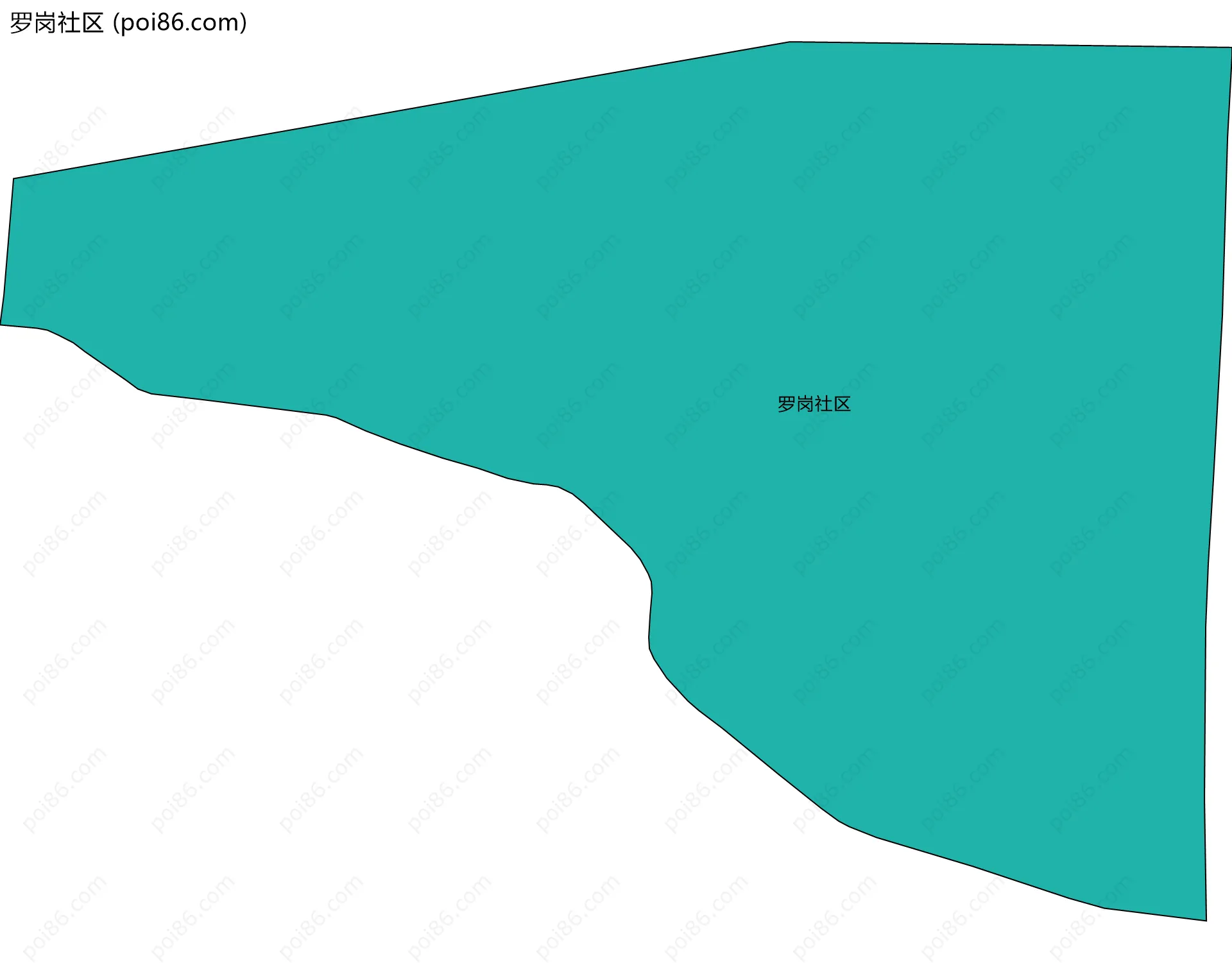 罗岗社区边界地图