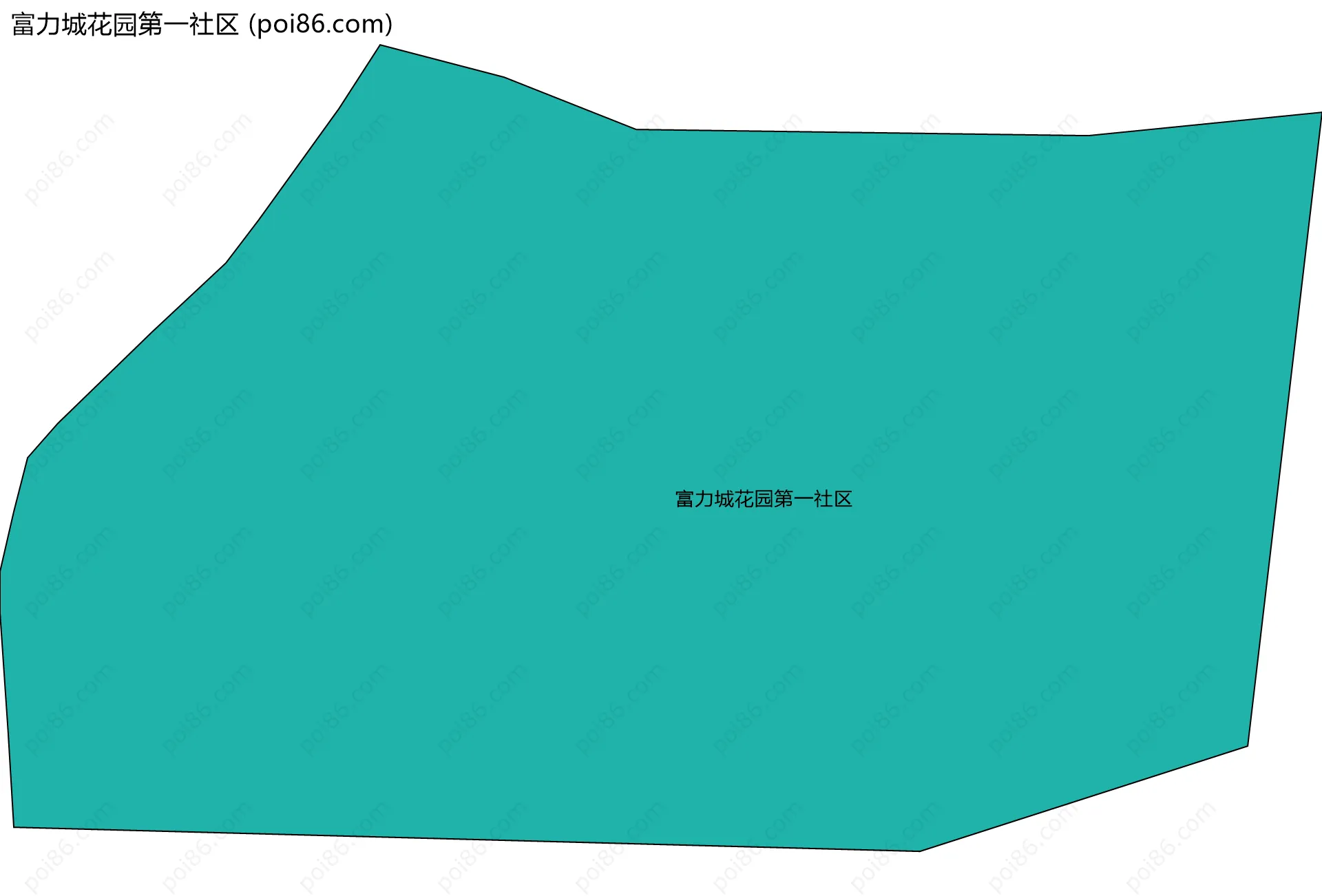 富力城花园第一社区边界地图