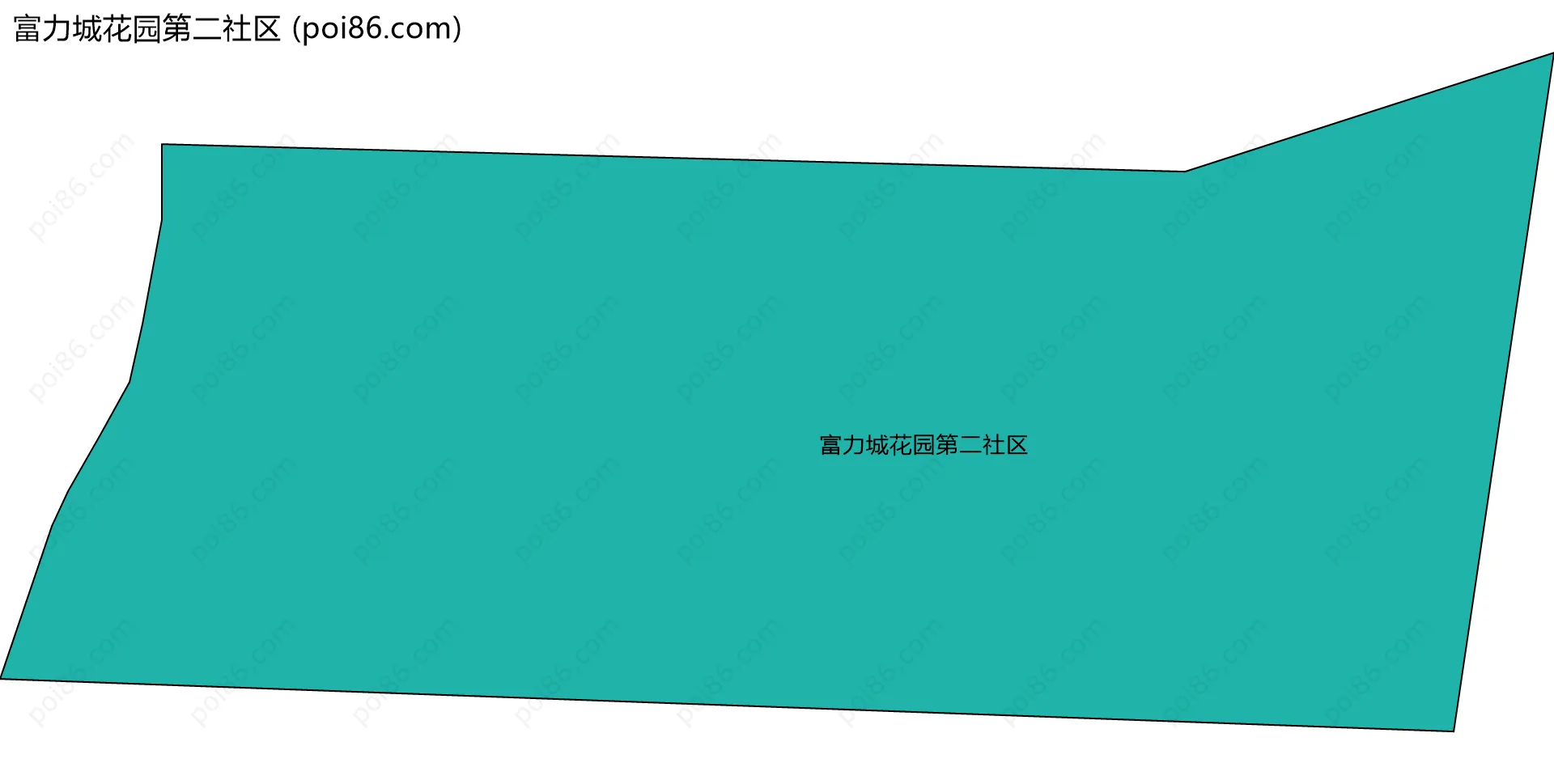 富力城花园第二社区边界地图