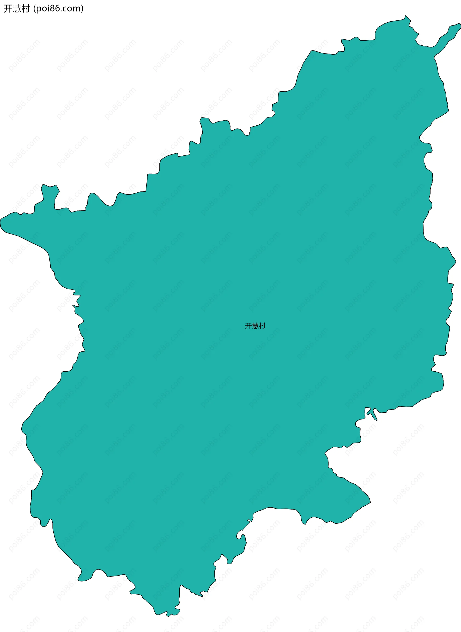 开慧村边界地图