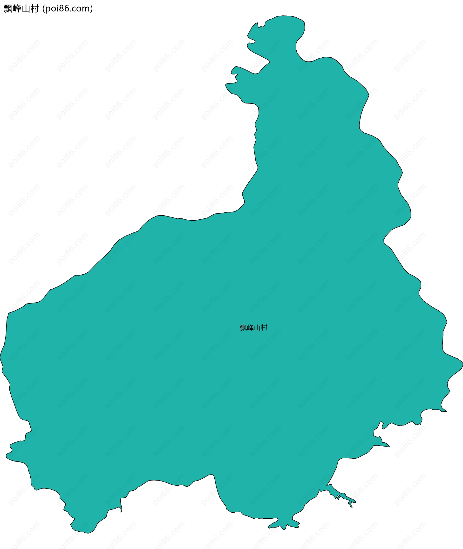 飘峰山村边界地图