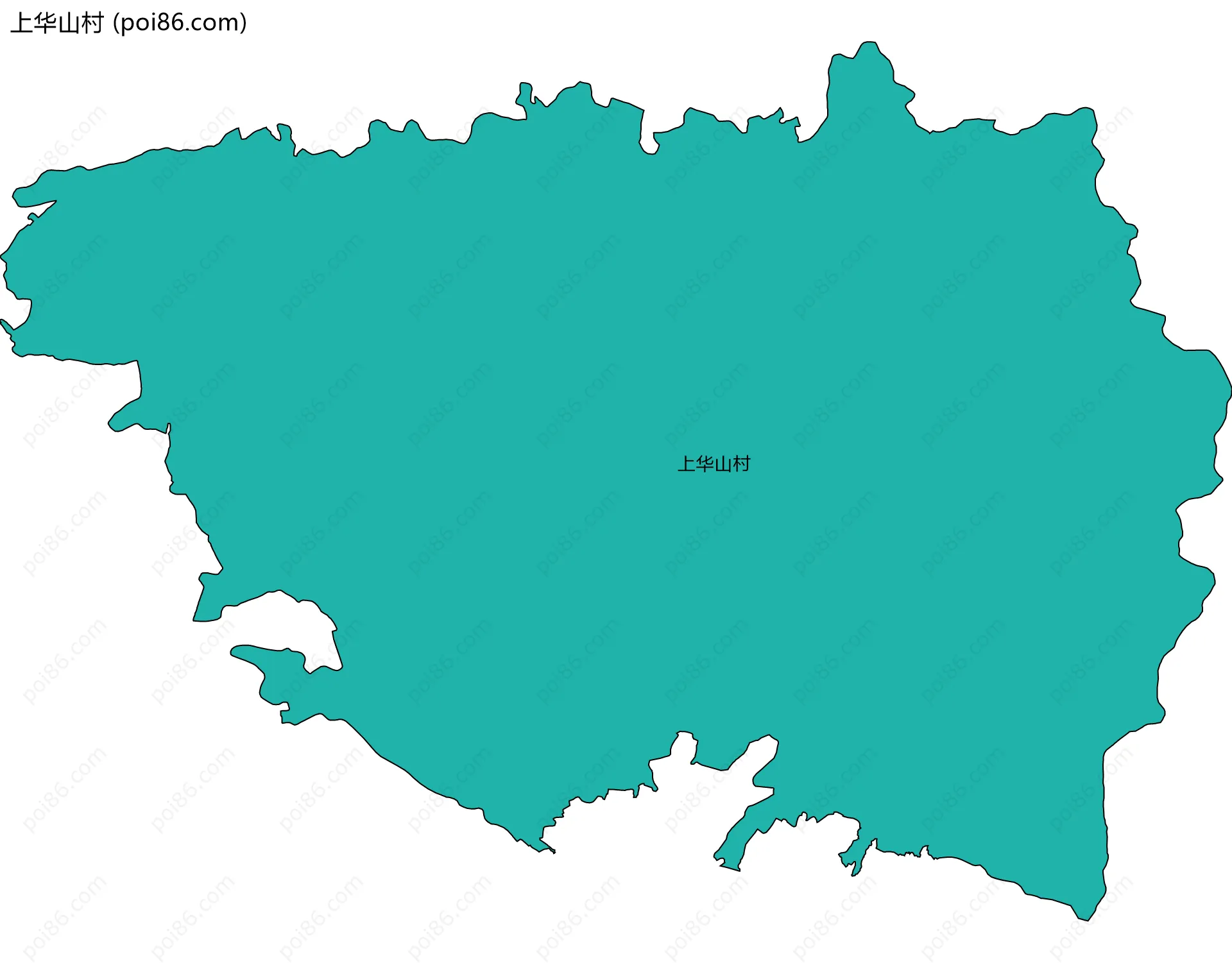 上华山村边界地图