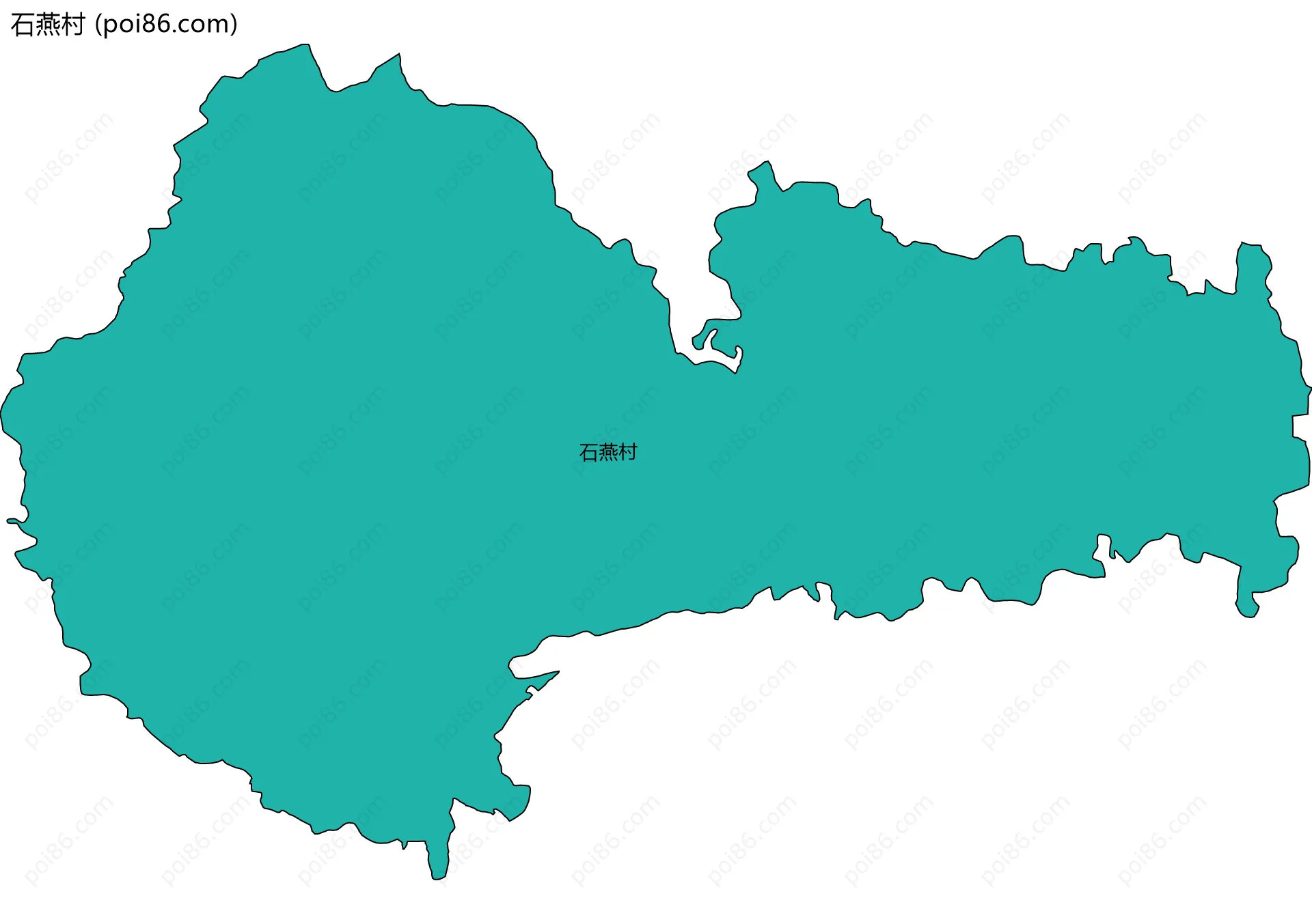 石燕村边界地图