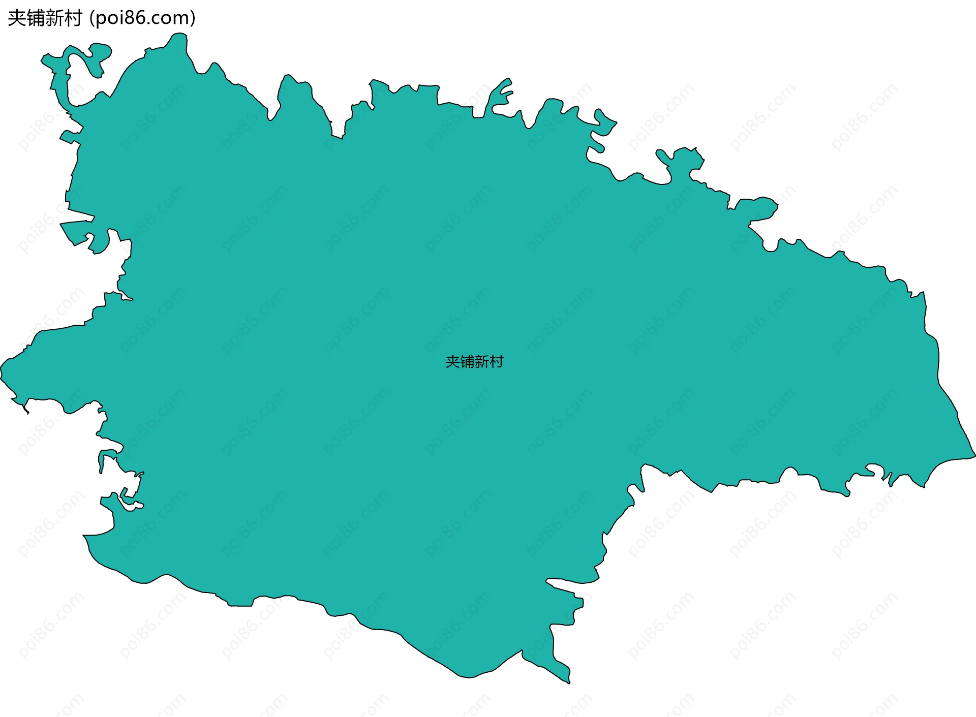 夹铺新村边界地图