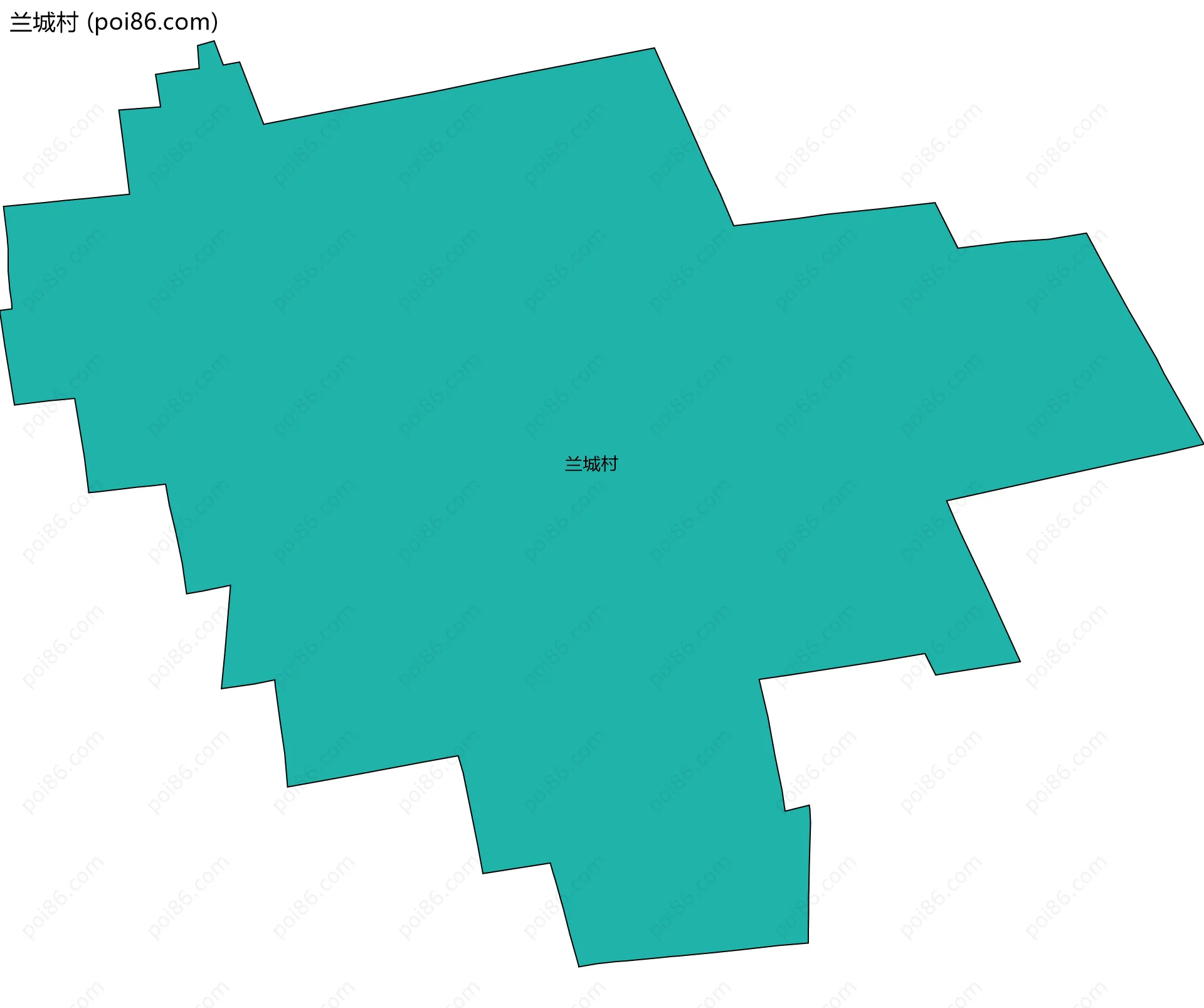 兰城村边界地图