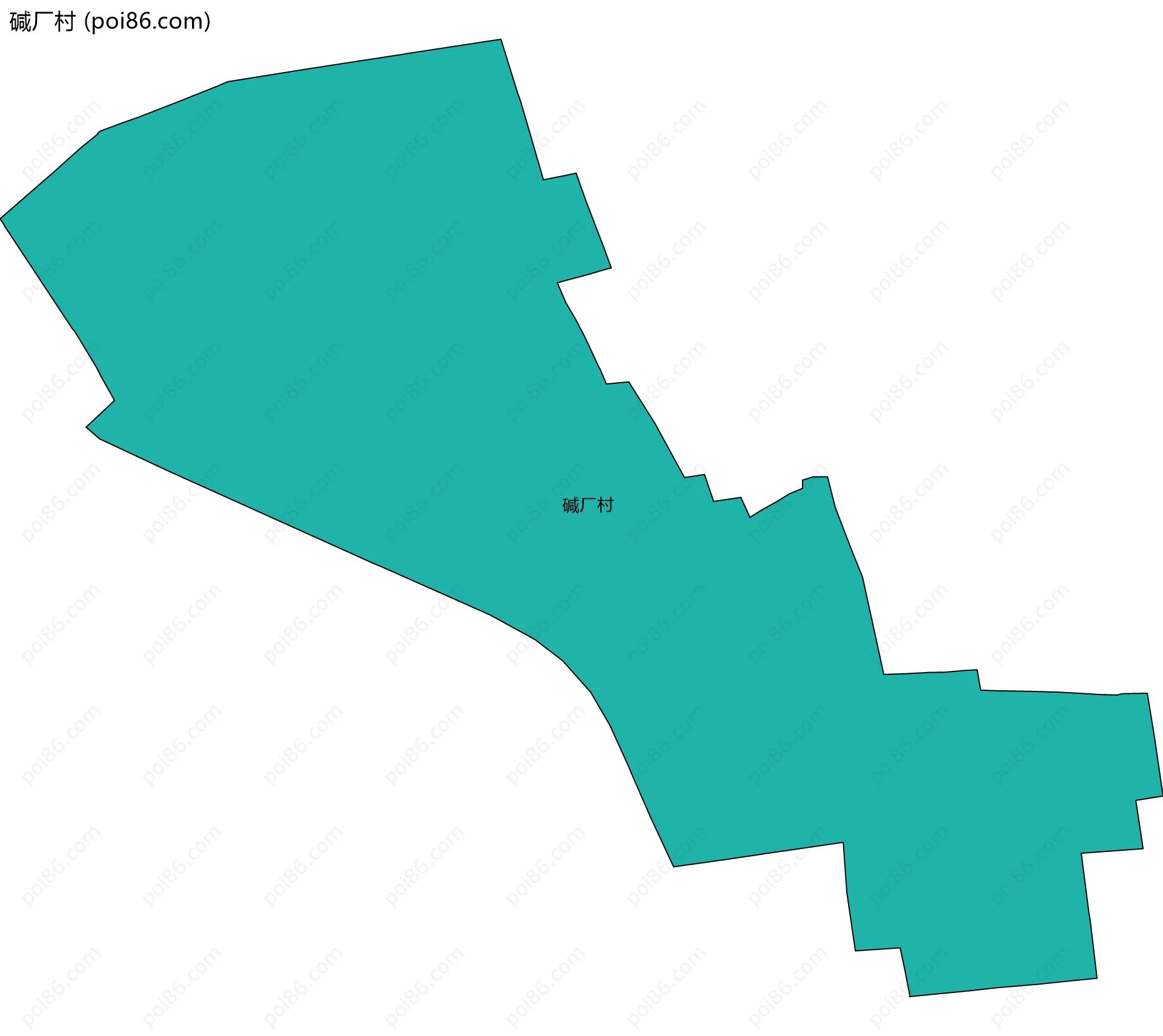 碱厂村边界地图