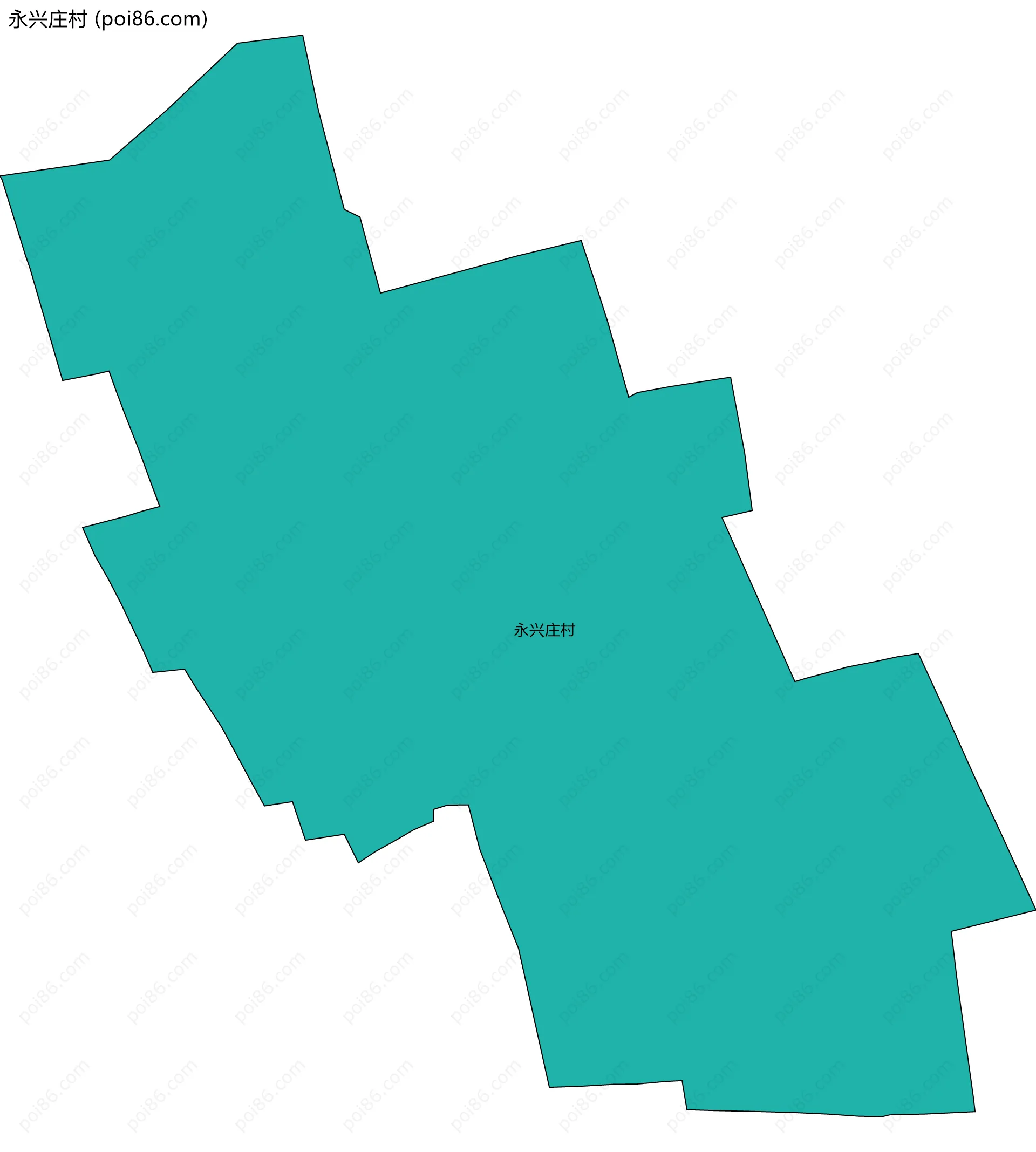 永兴庄村边界地图