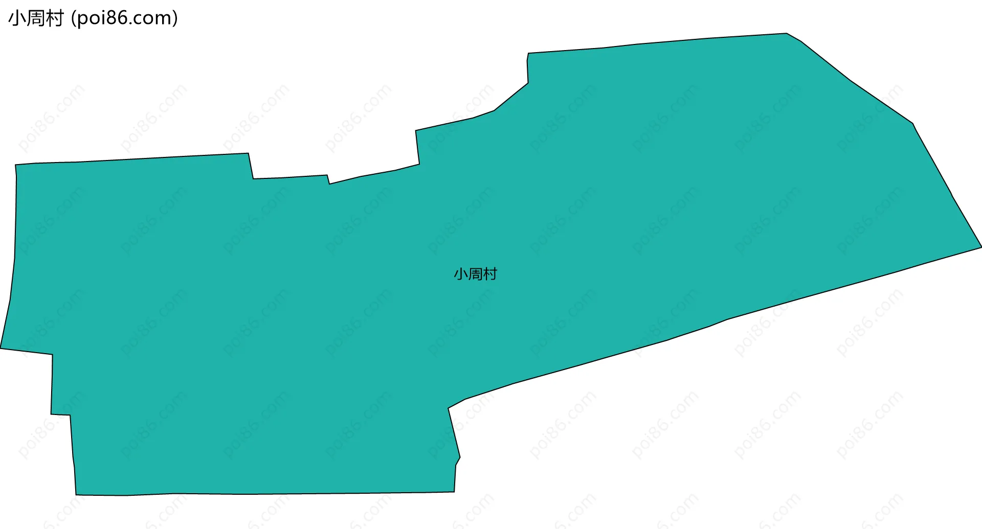 小周村边界地图