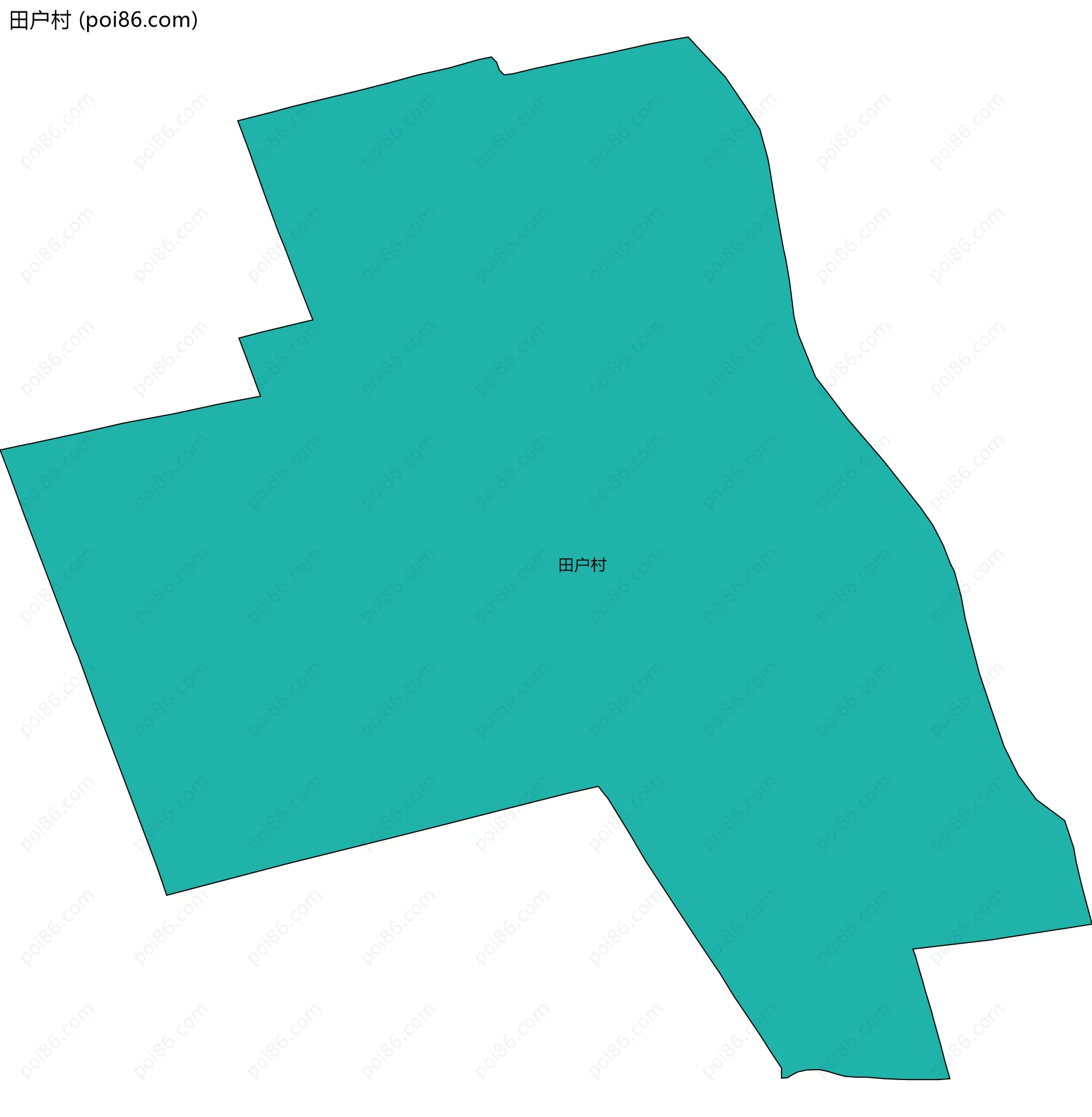 田户村边界地图