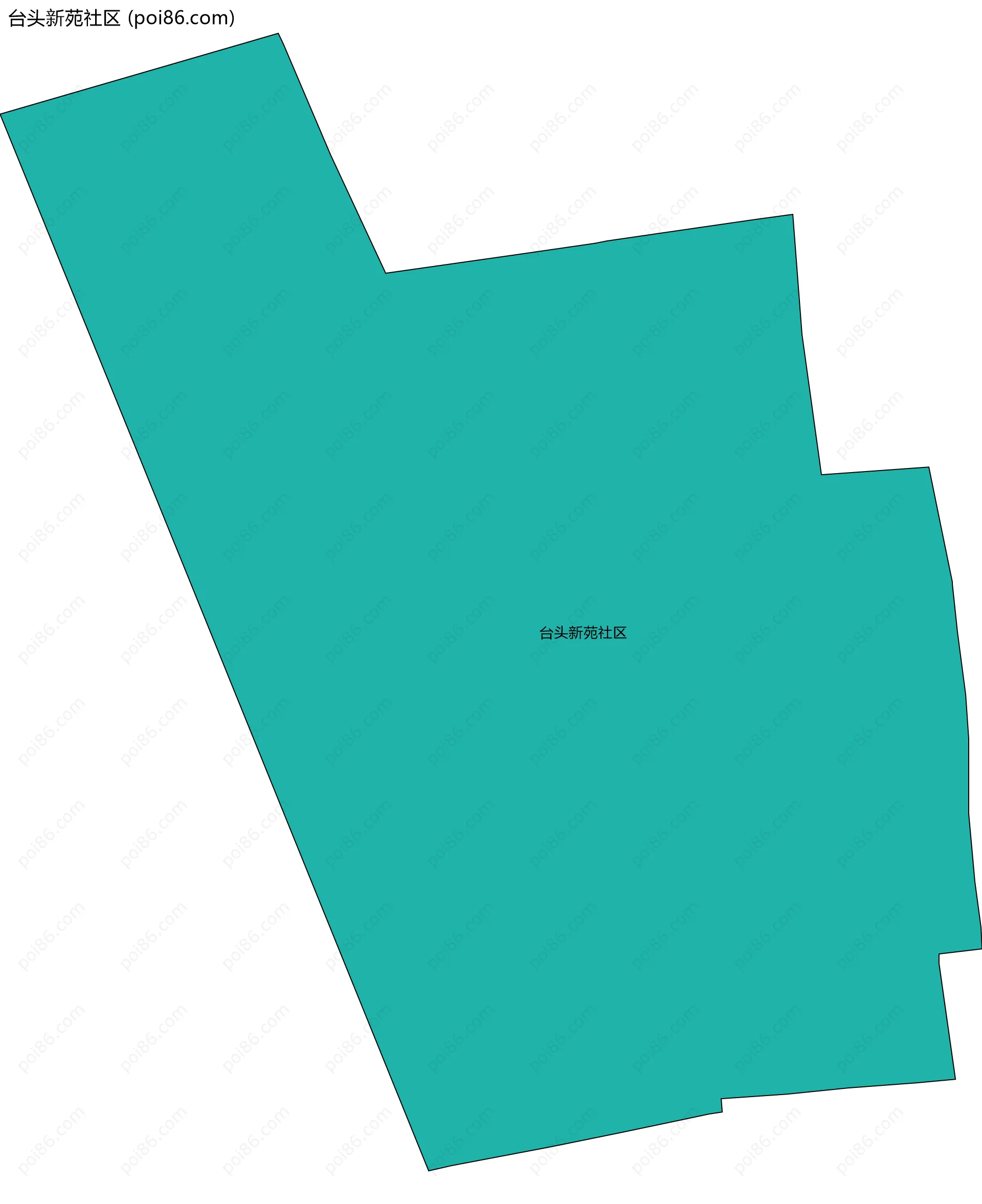 台头新苑社区边界地图