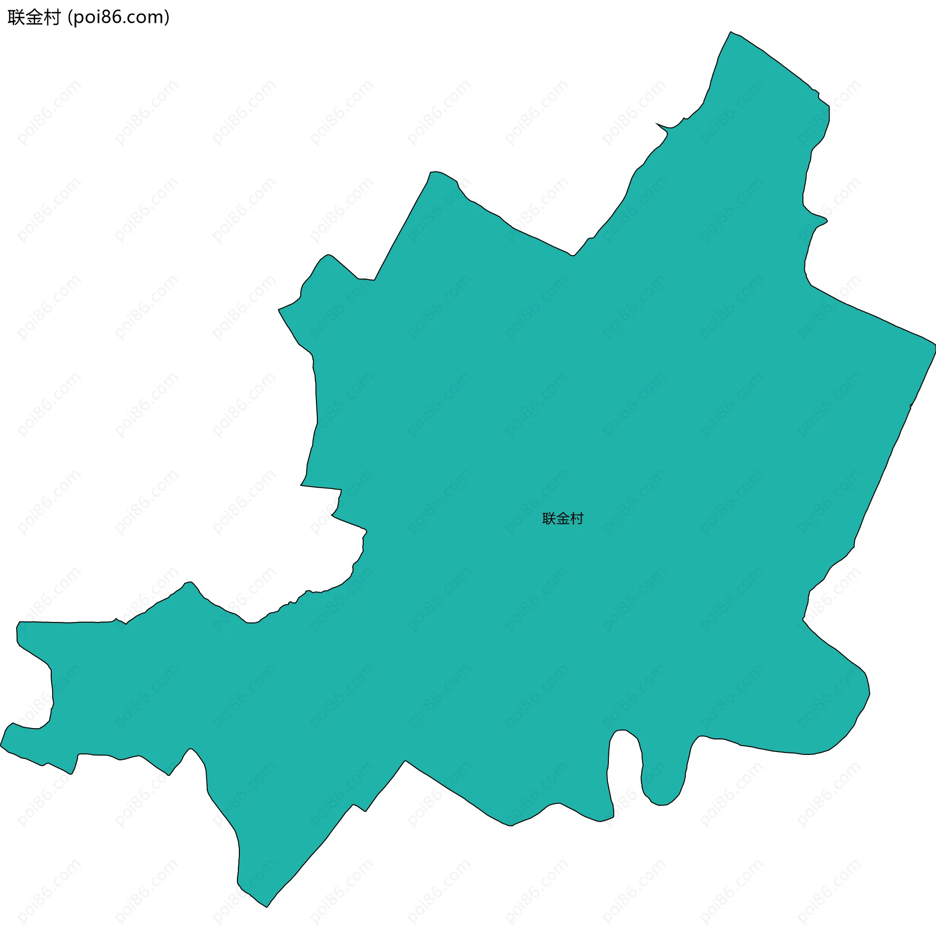 联金村边界地图