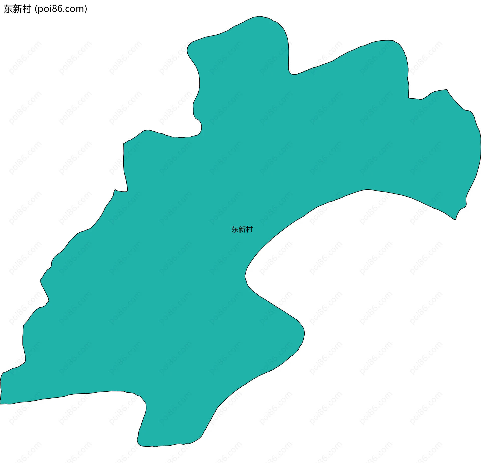 东新村边界地图