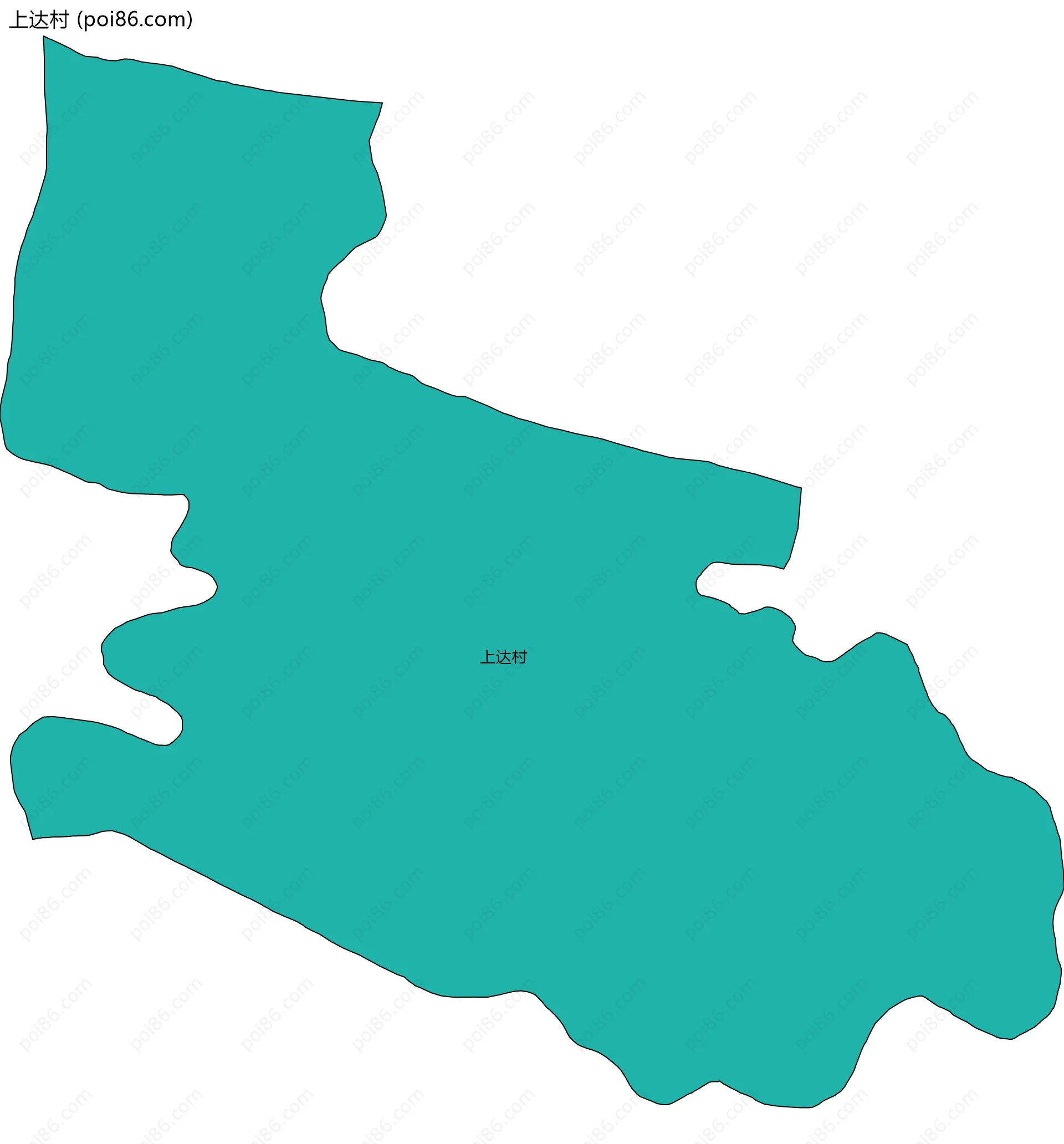 上达村边界地图