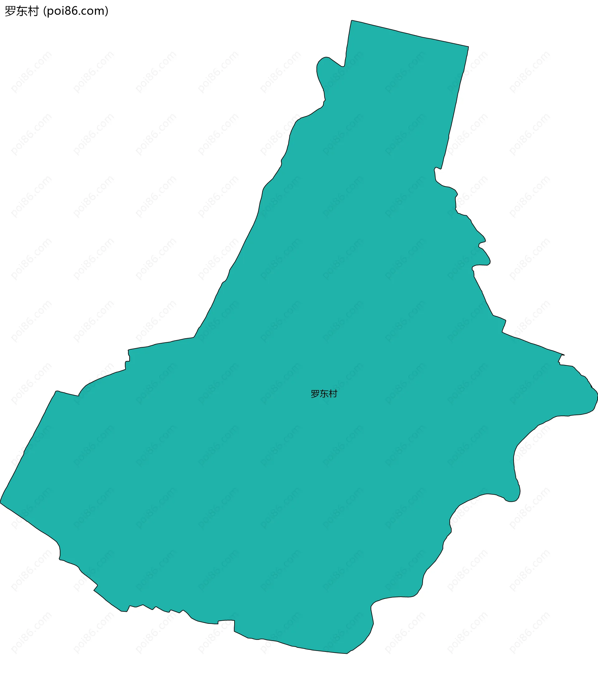 罗东村边界地图
