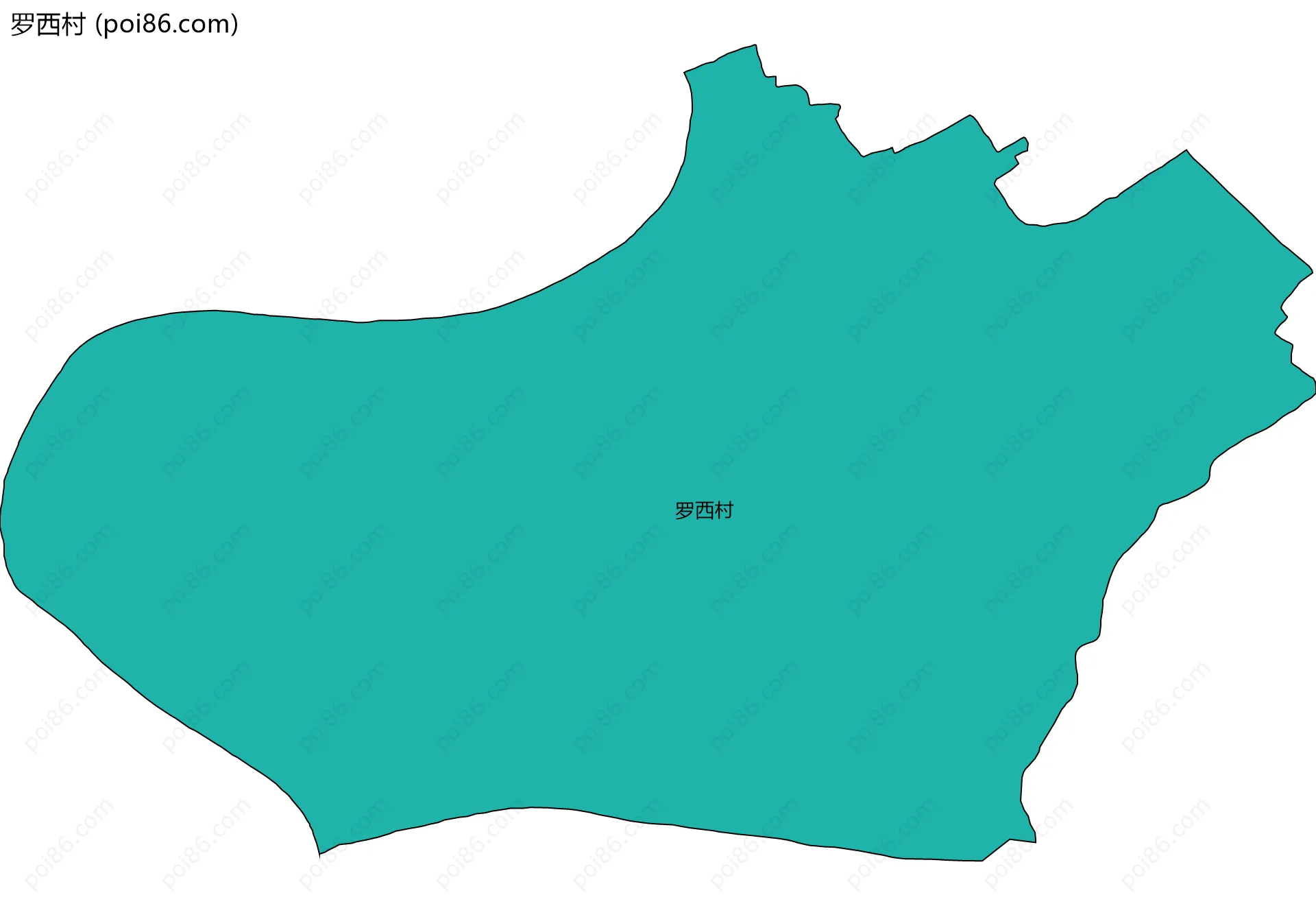 罗西村边界地图