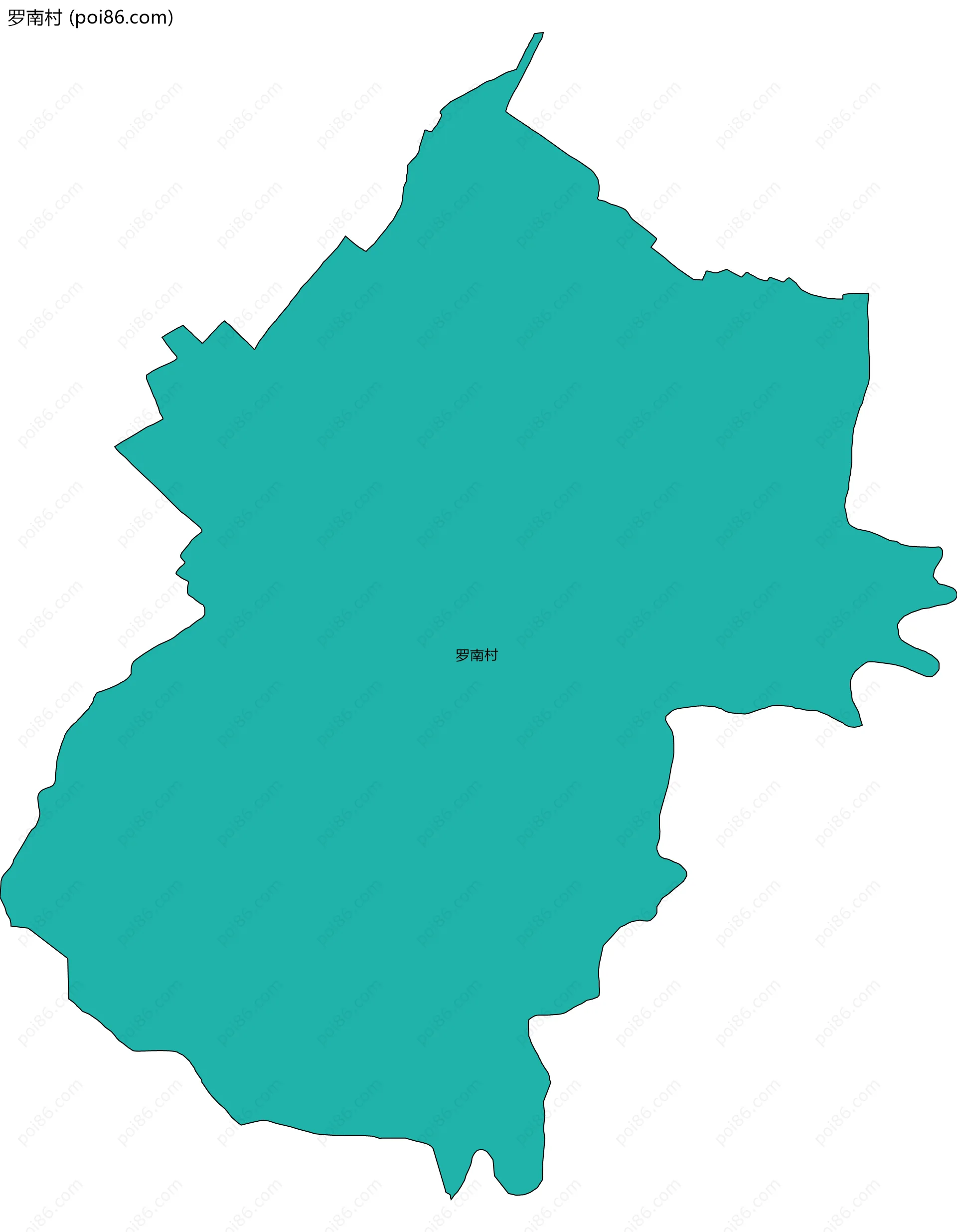 罗南村边界地图