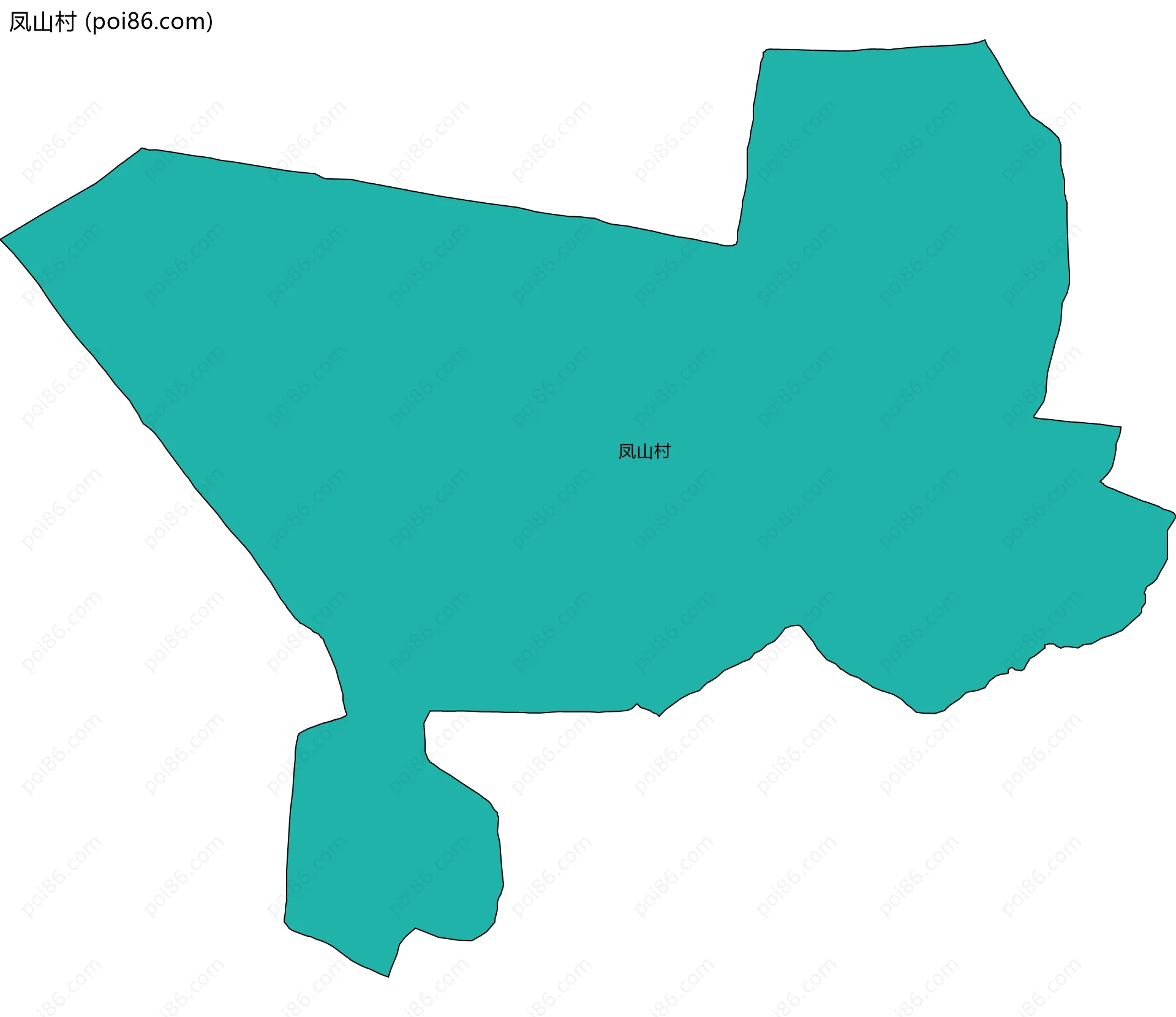 凤山村边界地图
