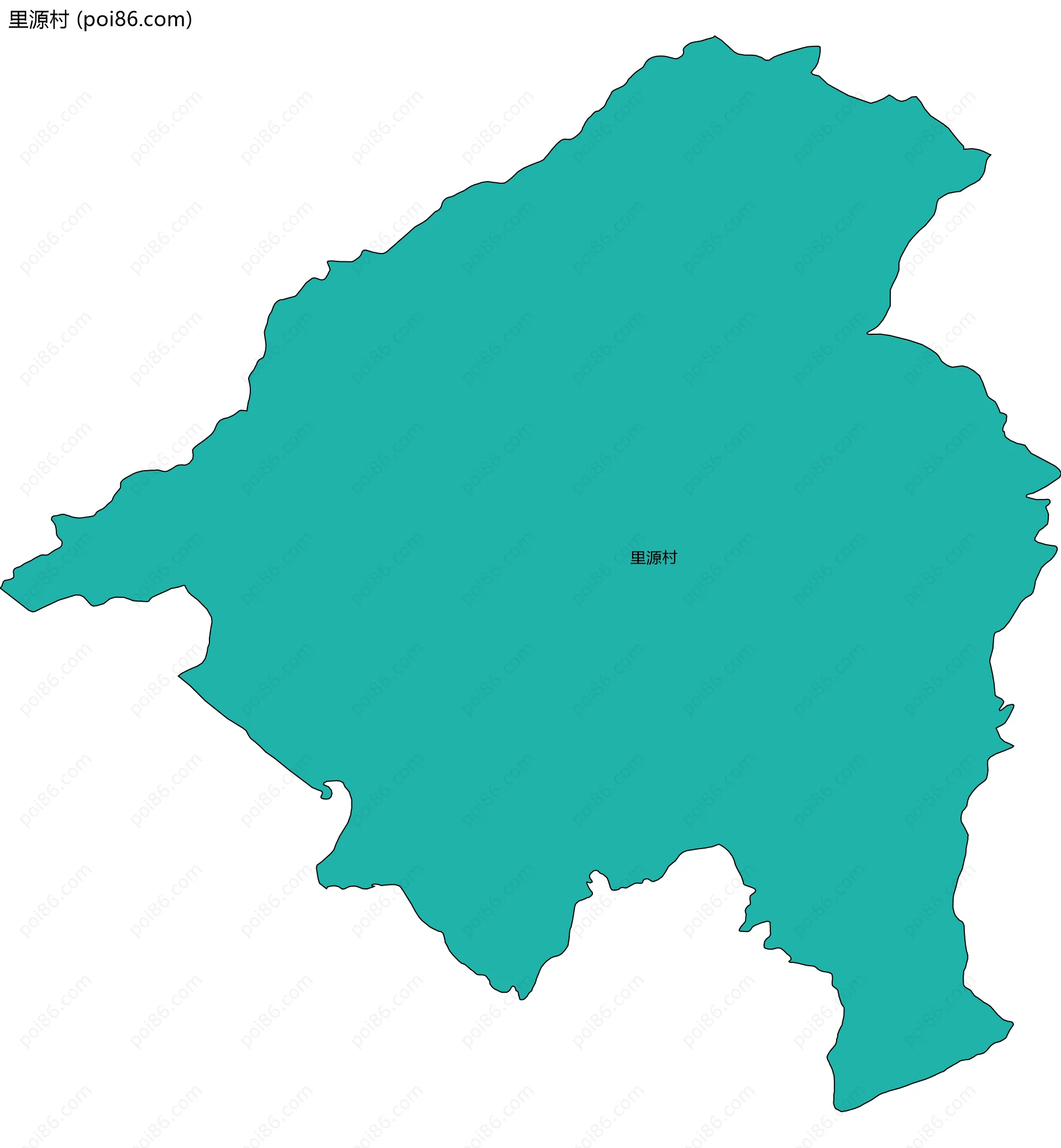 里源村边界地图